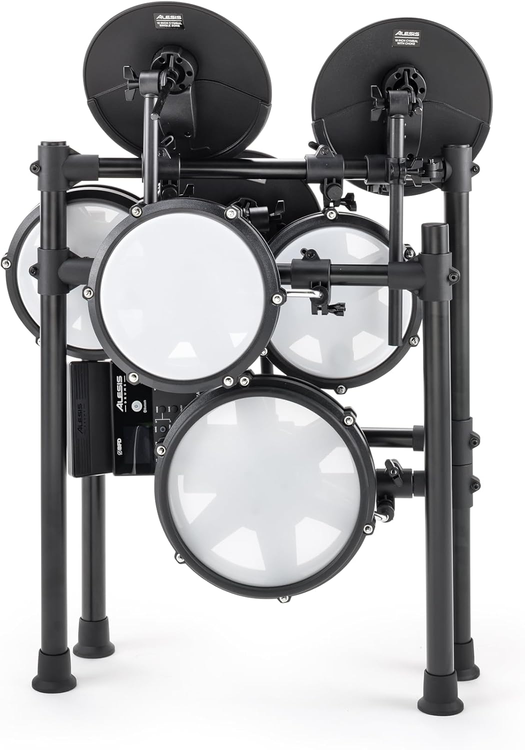 Alesis Nitro Max Kit Batería Electrónica con Parches Silenciosos de Malla, Caja de Doble Zona de 10