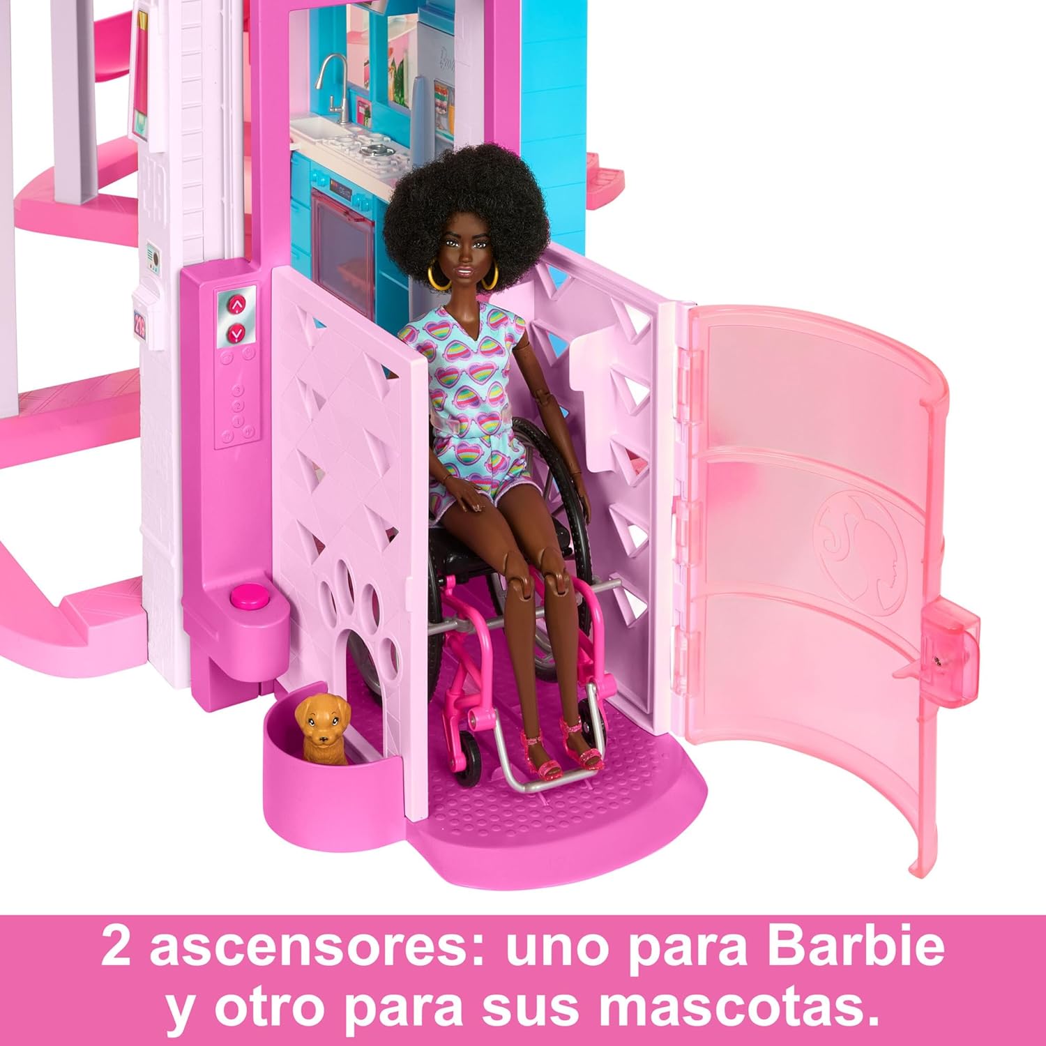 Barbie Dreamhouse 2023 Casa para muñecas de juguete de 3 plantas con +75 muebles y accesorios, +3 años (Mattel HMX10)