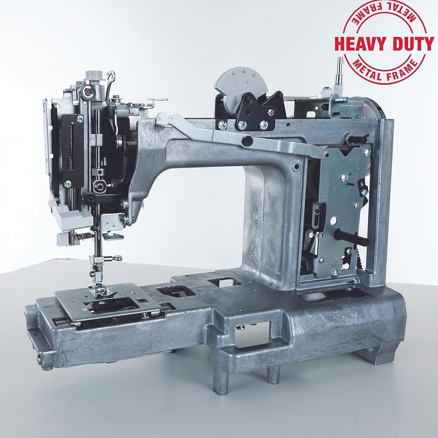Singer Heavy Duty 4432 Máquina de Coser Mecánica, 32 Puntadas, Motor Potente, Ojal Automático, Enhebrador Automático, Placa de Refuerzo de Acero Inoxidable