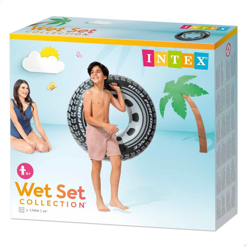 PACK PISCINA DESMONTABLE RECTANGULAR CLEARVIEW 4 METROS 4 ACCESORIOS Y 4 HINCHABLES