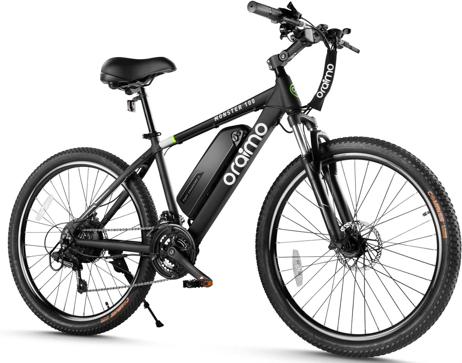 2025 Bicicleta eléctrica todoterreno para adultos Oraimo Monster 100 – Motor BAFANG 350W (pico 500W)