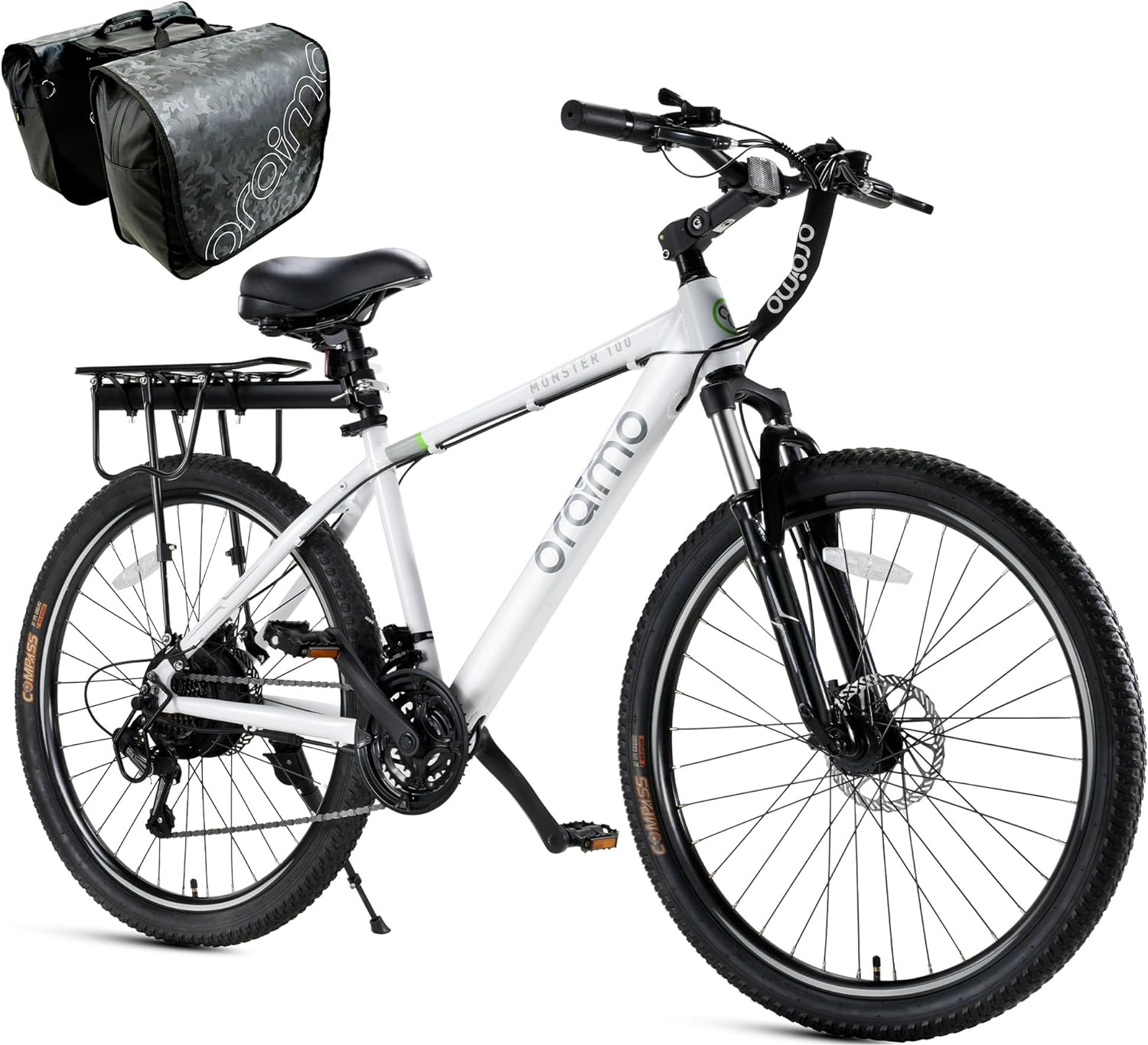 2025 Bicicleta eléctrica todoterreno para adultos Oraimo Monster 100 – Motor BAFANG 350W (pico 500W)