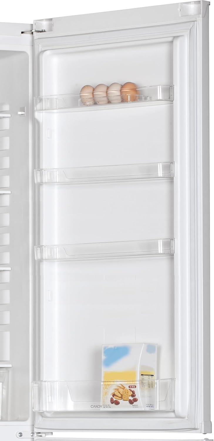 Candy CCG1S 518EW - Frigorífico Combi, Ancho 55cm, Altura 1,80m, 252L, Cajón Verdulero, Control Mecánico de la temperatura, Iluminación LED, Puerta Reversible, 41DB, Blanco