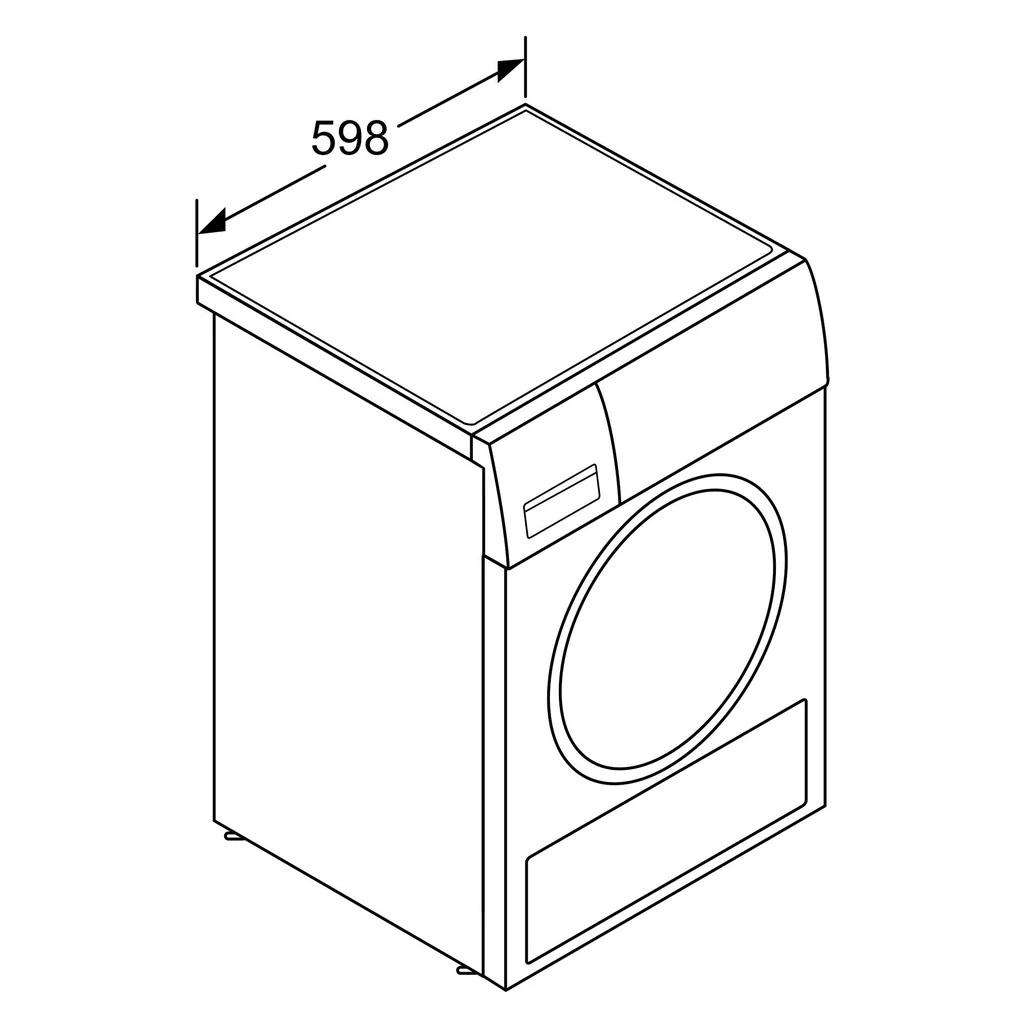 2025 Secadora de bomba de calor Bosch Serie 6 WQG235DH0 8 kg blanco A+++