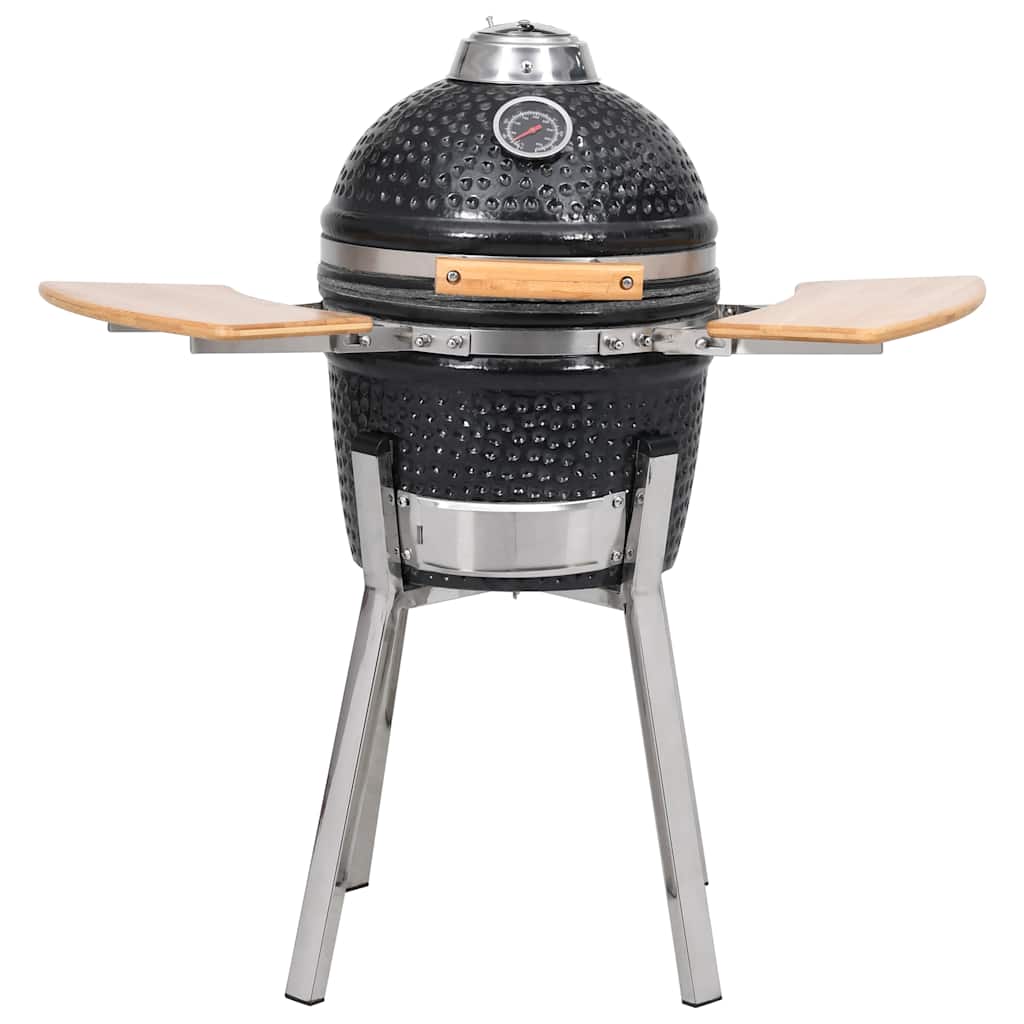 Kamado barbacoa parrilla y ahumador cerámico 81 cm v7356