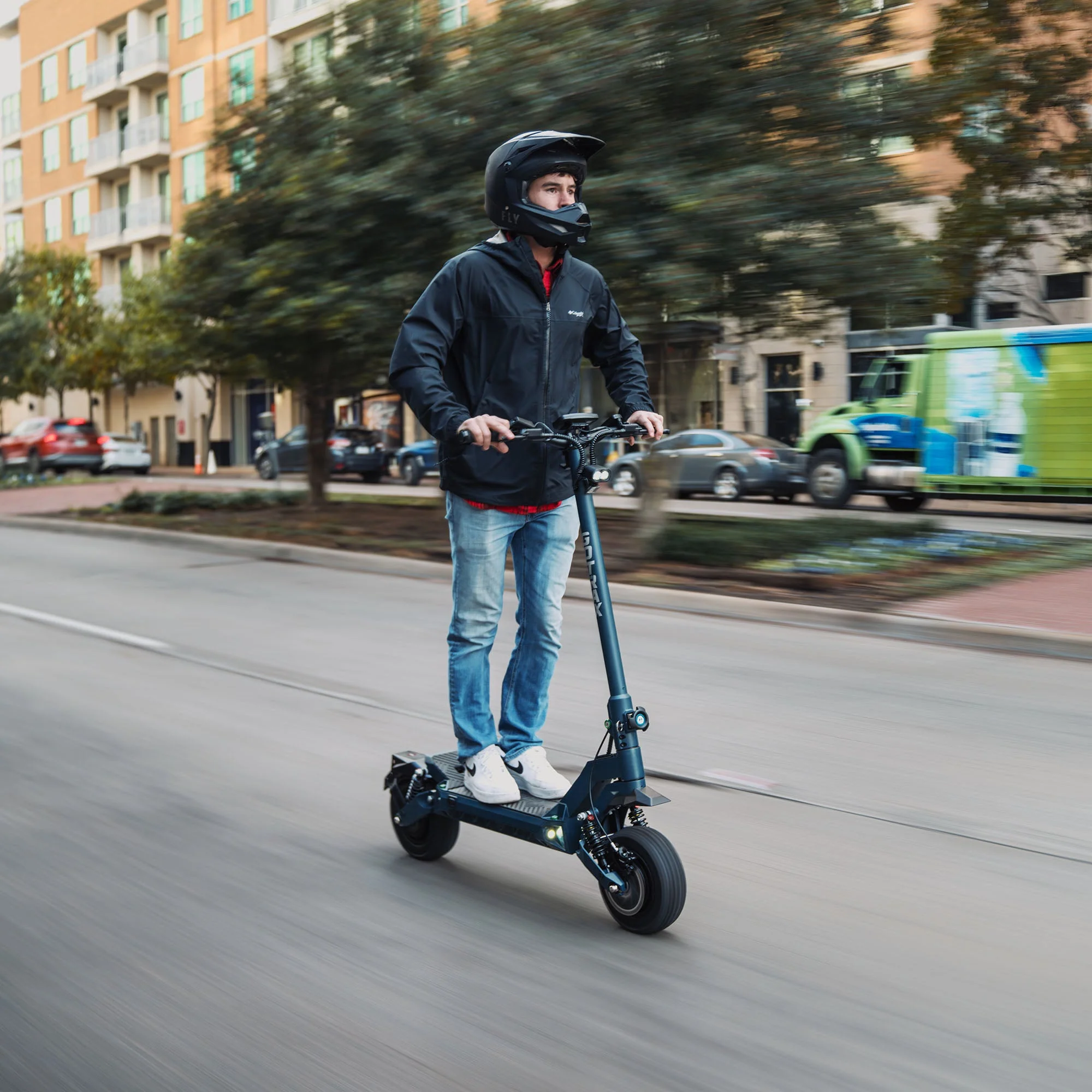 2025 Gotrax GX3 Patinete Eléctrico Todoterreno – Doble Motor Potente, Velocidad Máxima 64 km/h, Neumáticos Todoterreno