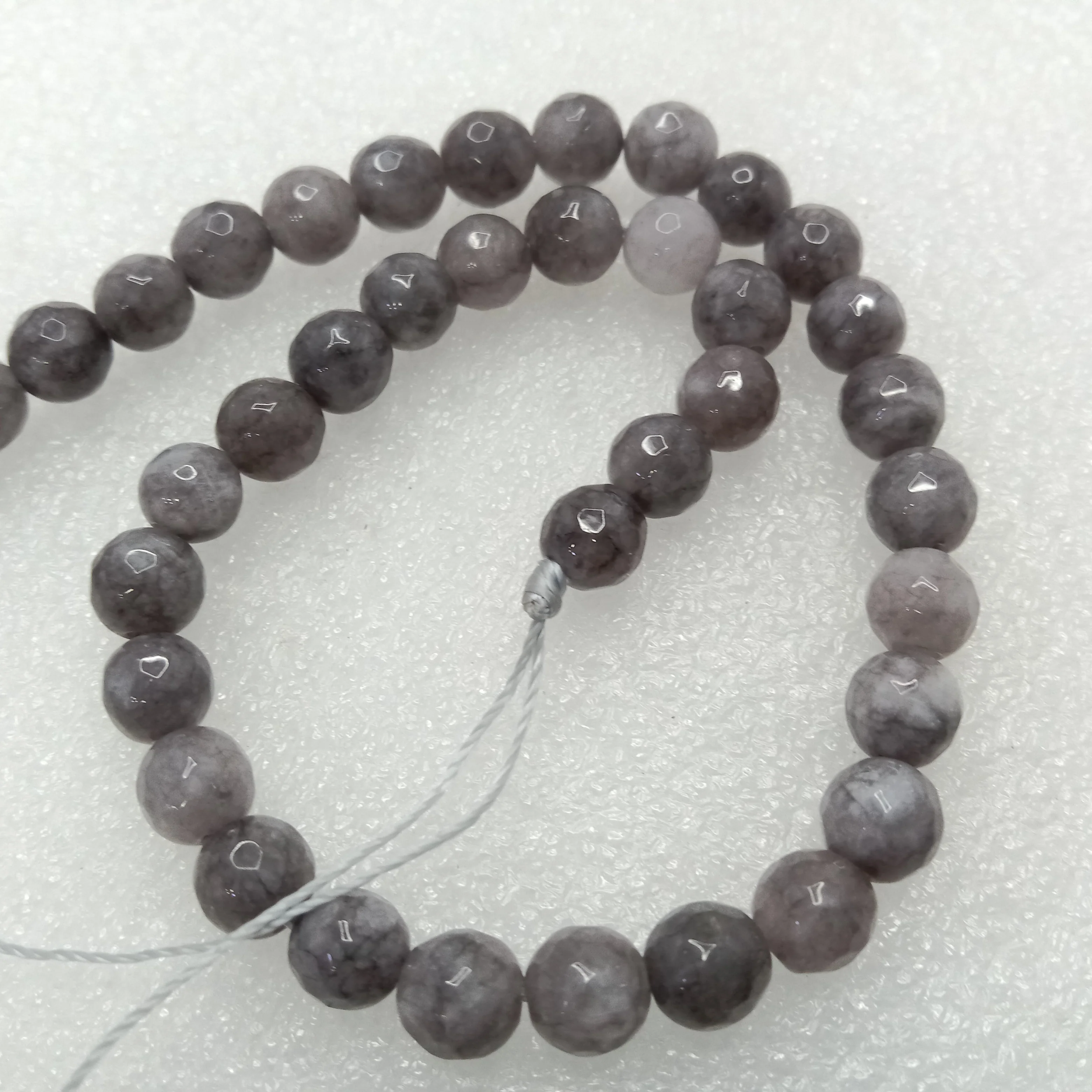 Dark grey High Quality agate Round Beads 6mm 1 string(60pcs