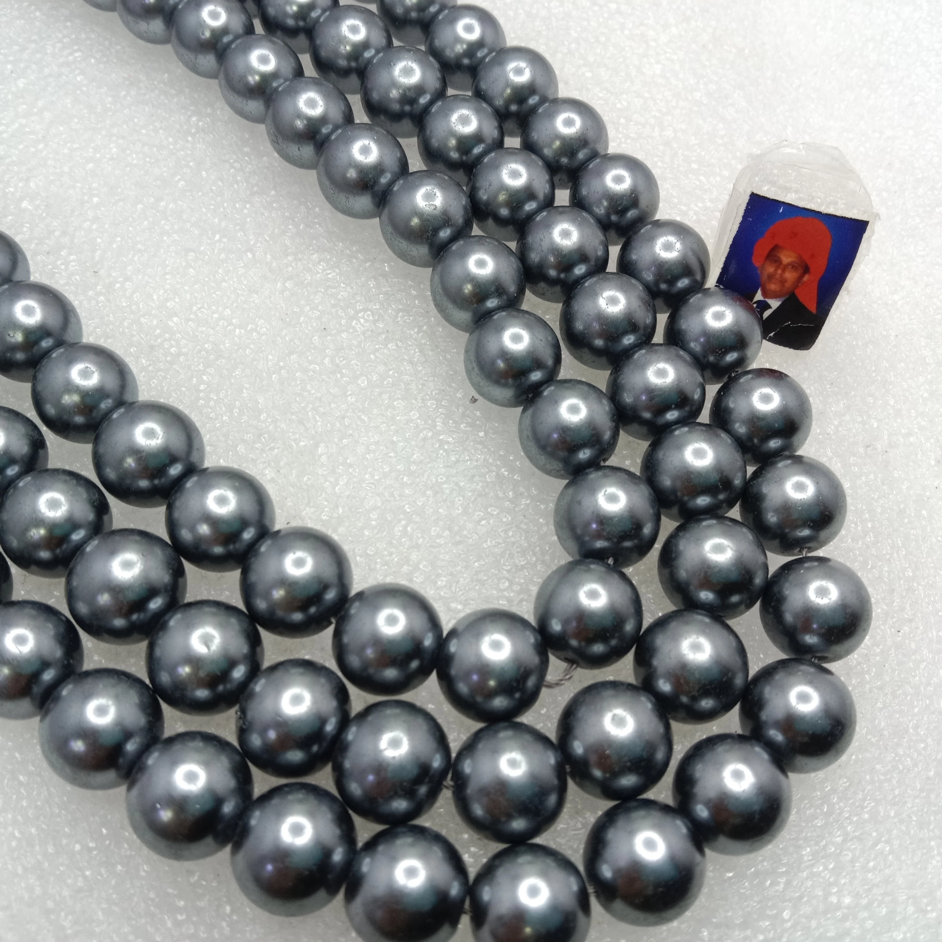 High quality sviler metallic pearls 12 mm 1 string