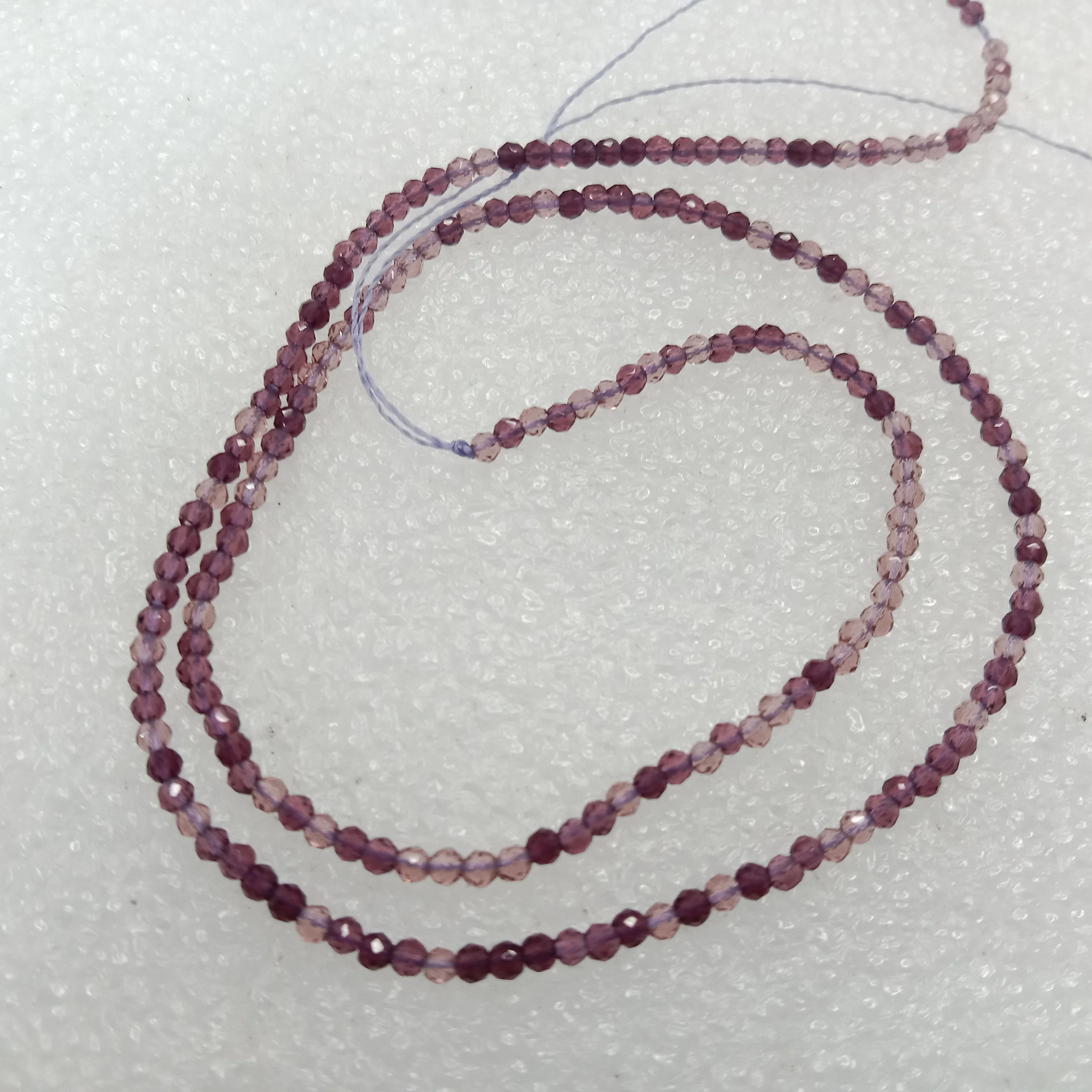 high quality purple shade hydro beads 2mm 1 string