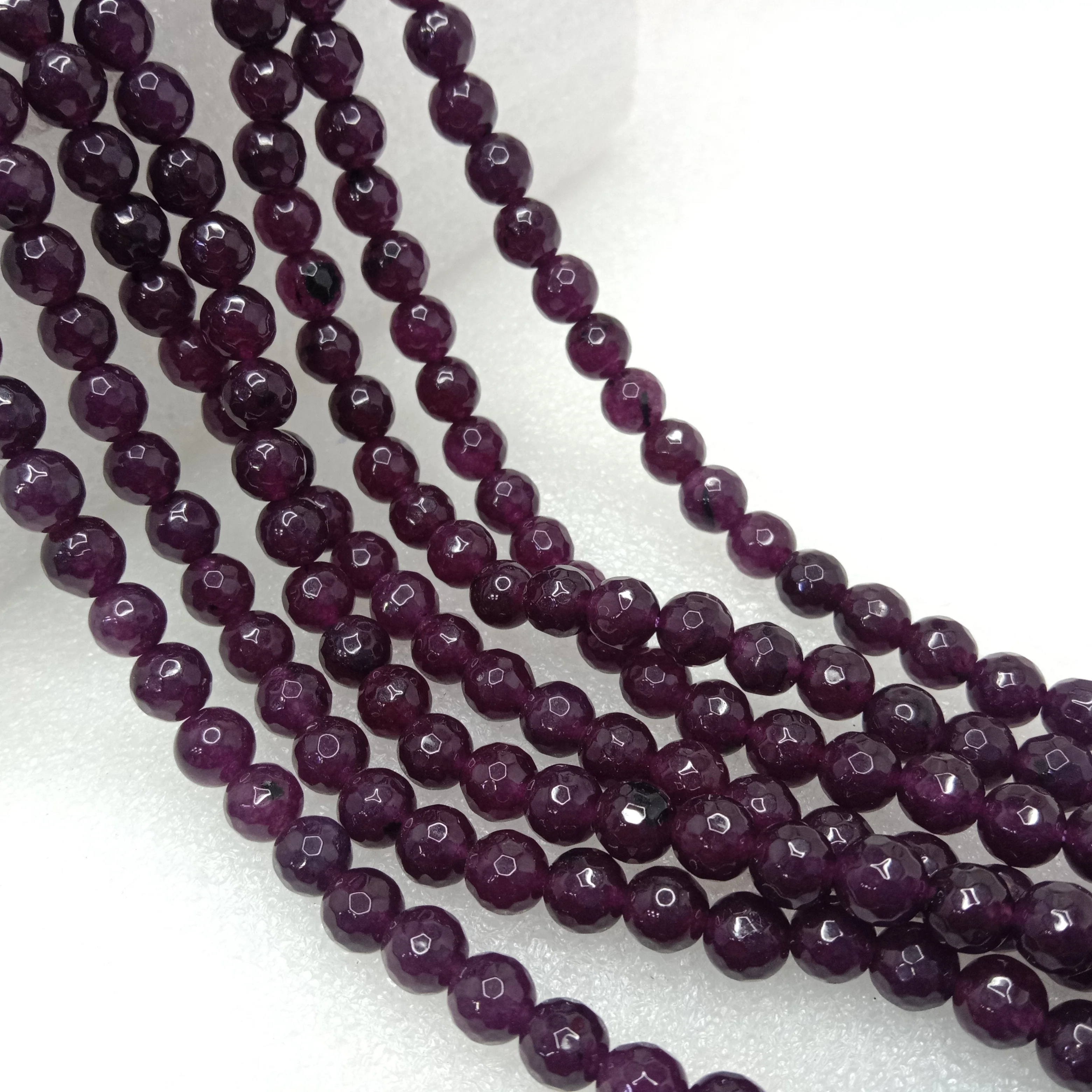 Dark Purple High Quality agate Round Beads 6mm 1 string(60pcs)