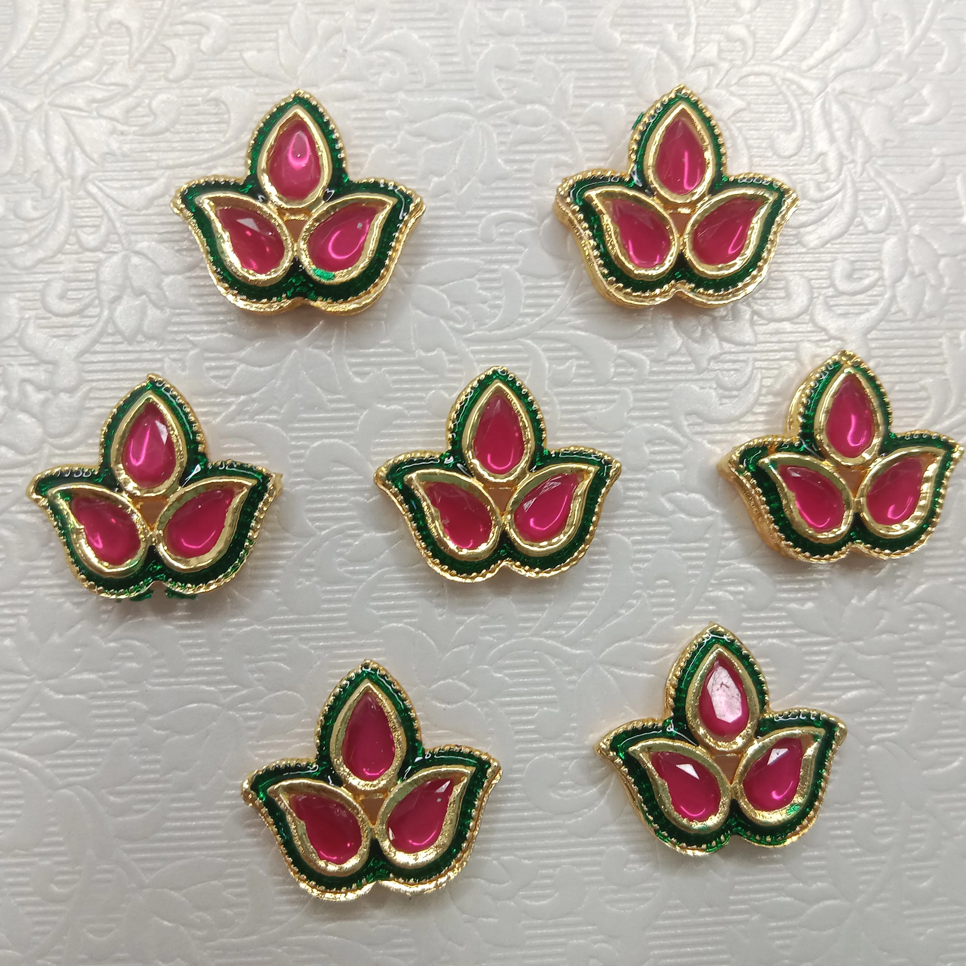 Meenakari kundan connectors 20pcs