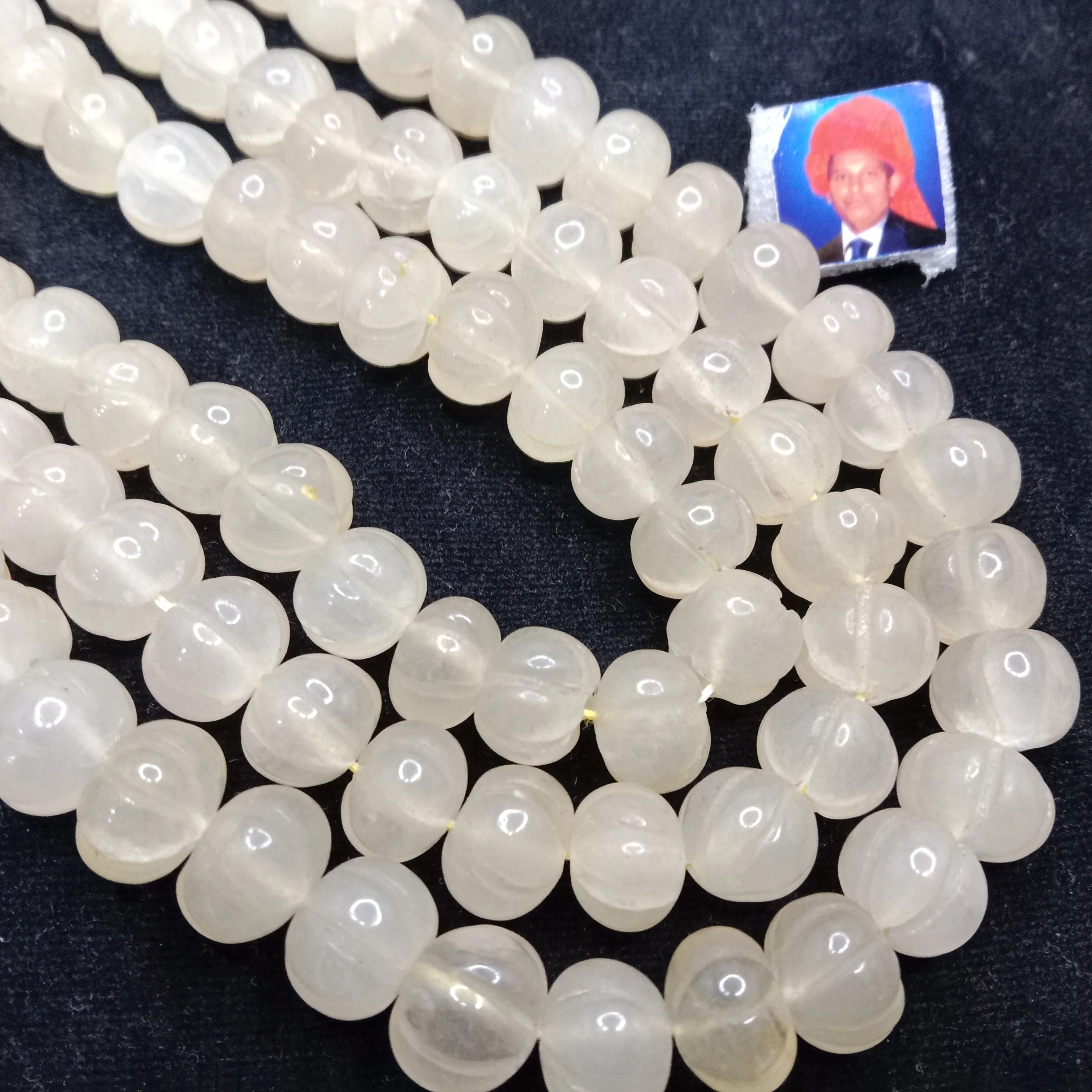 Sea yellow high quality pumpkin beads 10mm 1 string