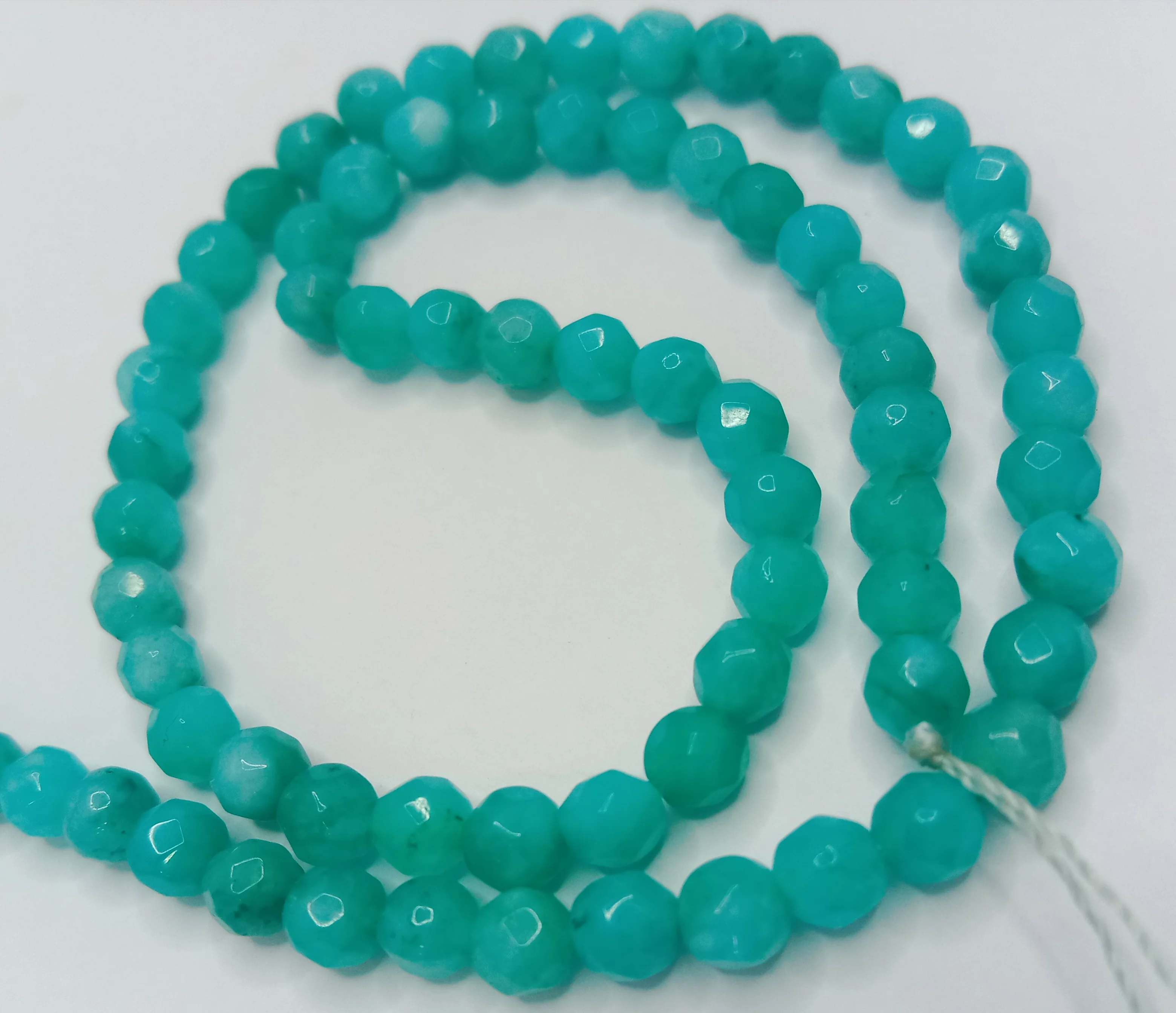 Sea Green High Quality agate Round Beads 4mm 1 string
