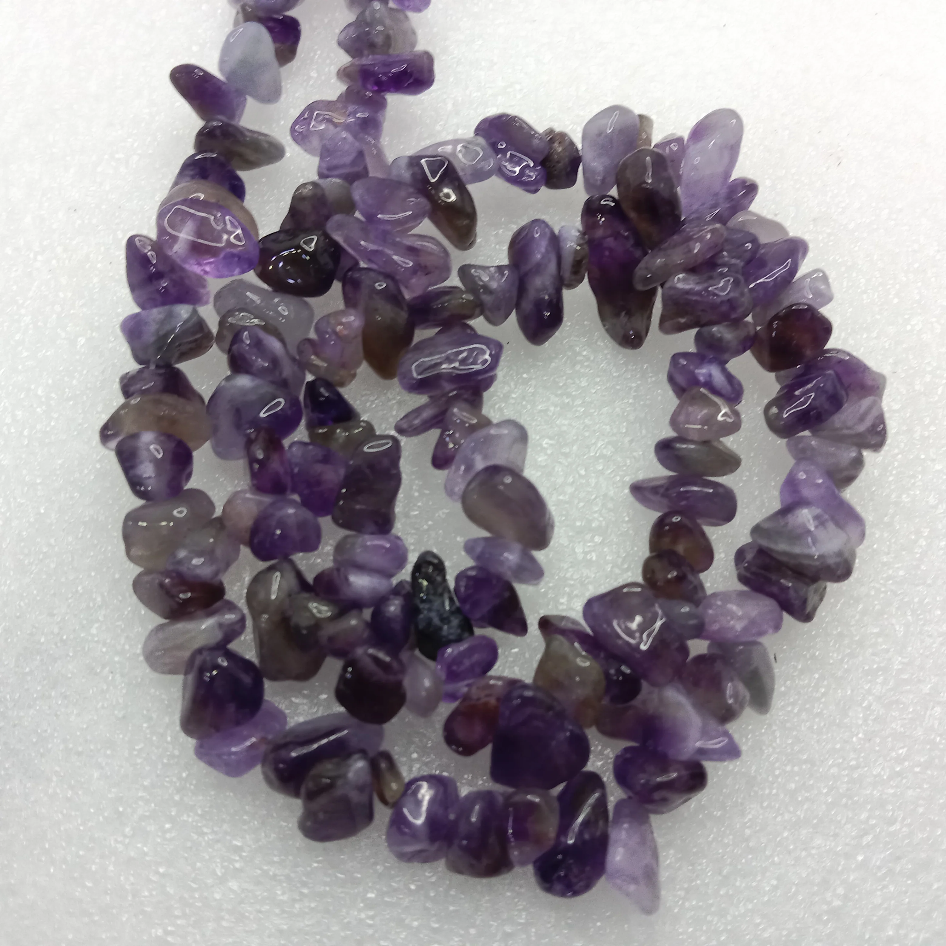 Dark Emeytist Uncut stone beads 1 string