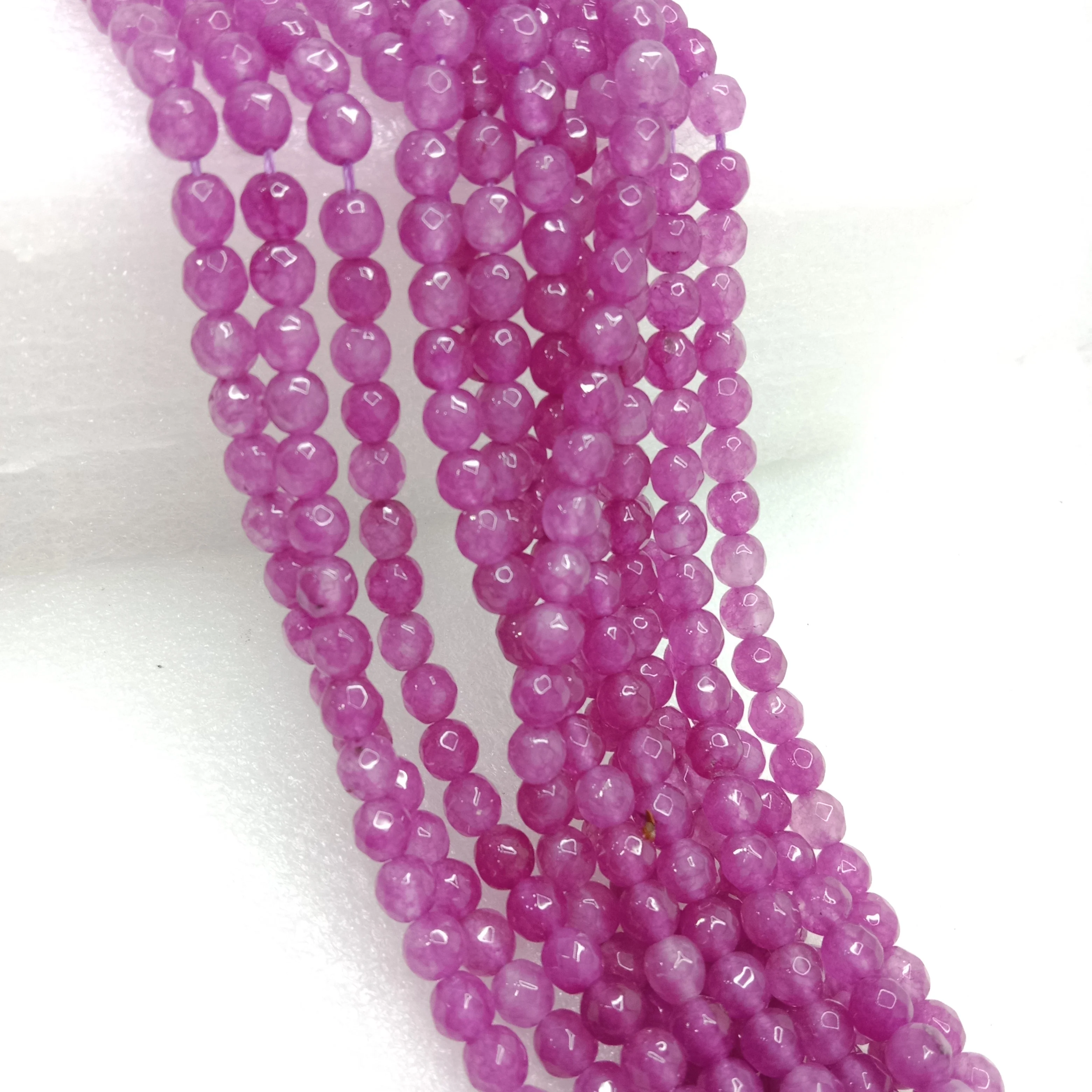 Light Purple High Quality agate Round Beads 6mm 1 string(60pcs)