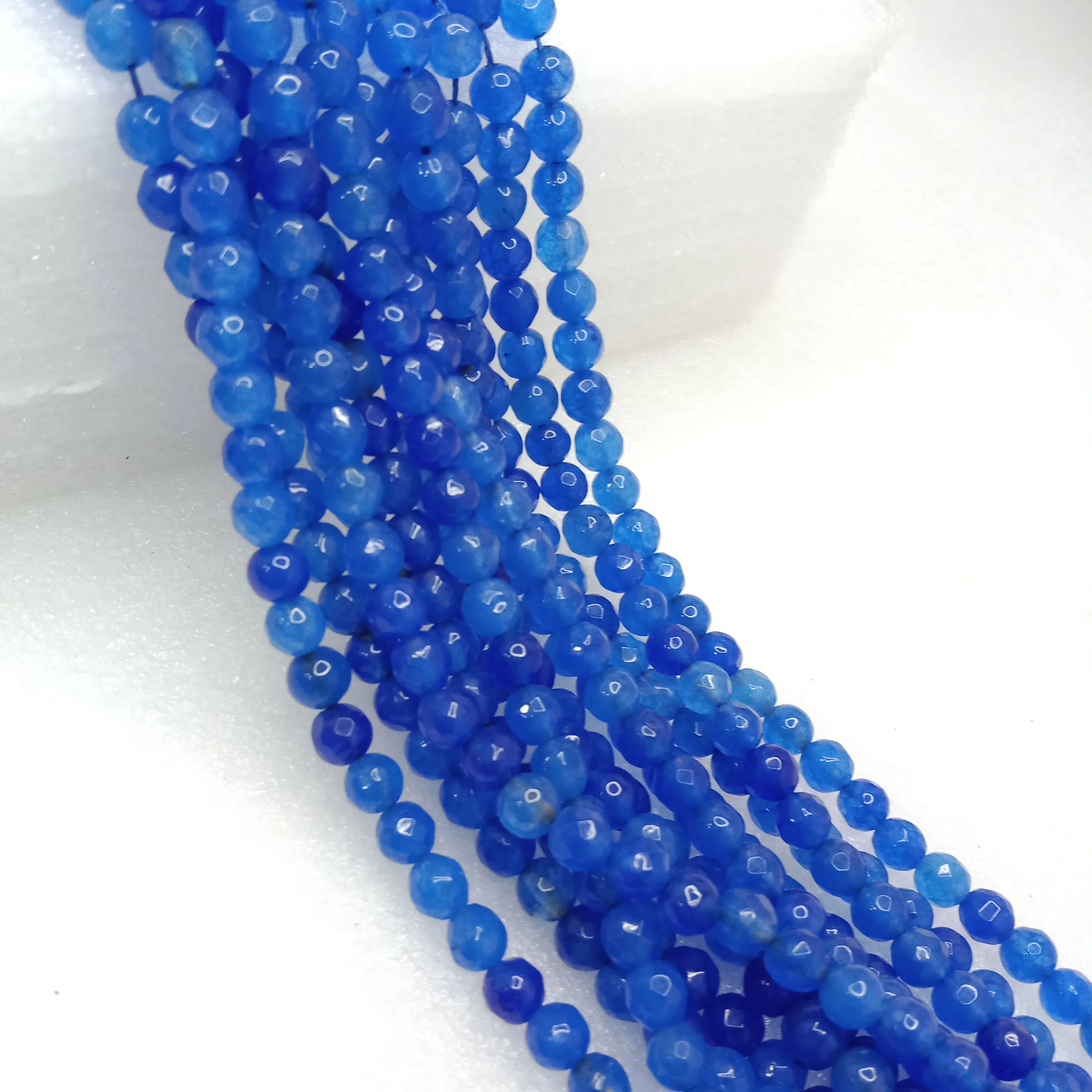 Blue High Quality agate Round Beads 6mm 1 string(60pcs)