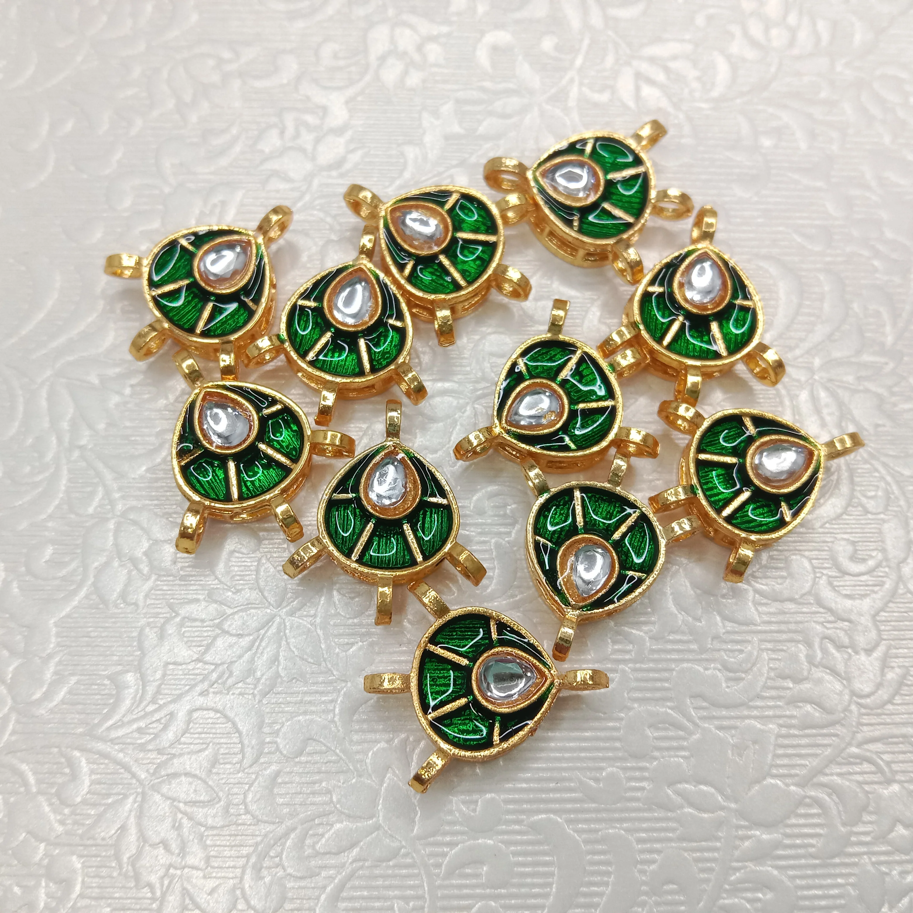 Meenakari kundan connectors 20pcs
