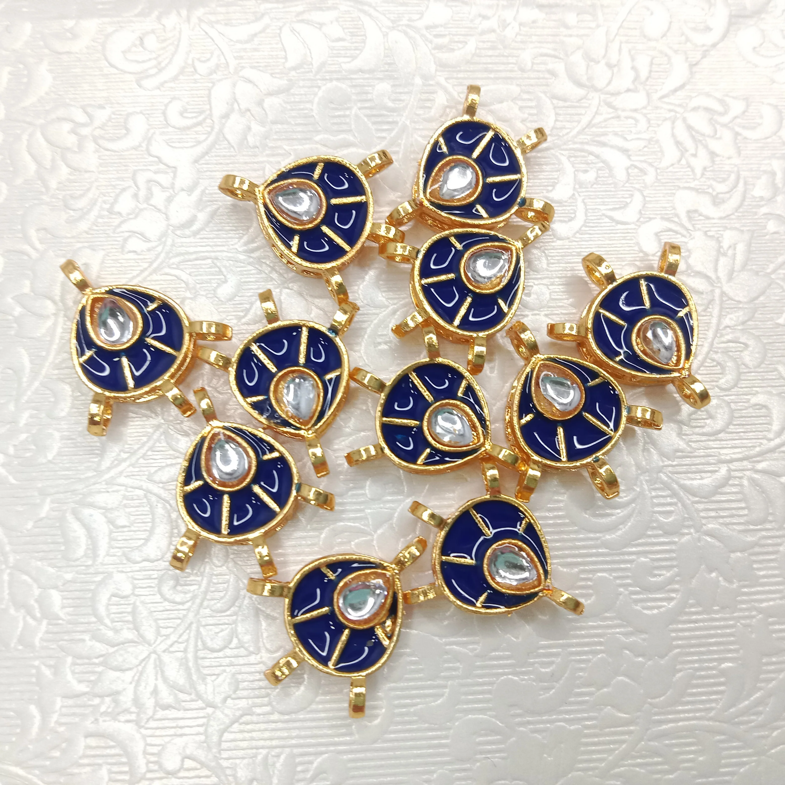 Meenakari kundan connectors 20pcs