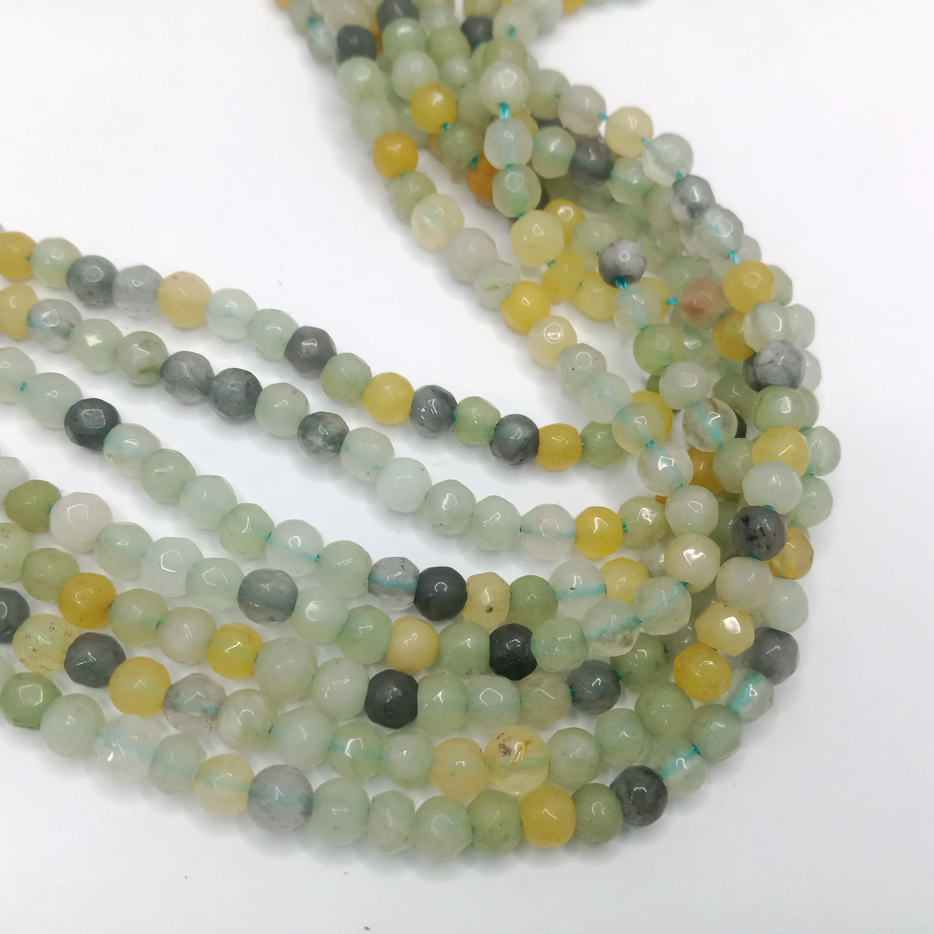 Mix colour agate High Quality agate Round Beads 4 mm 1 string