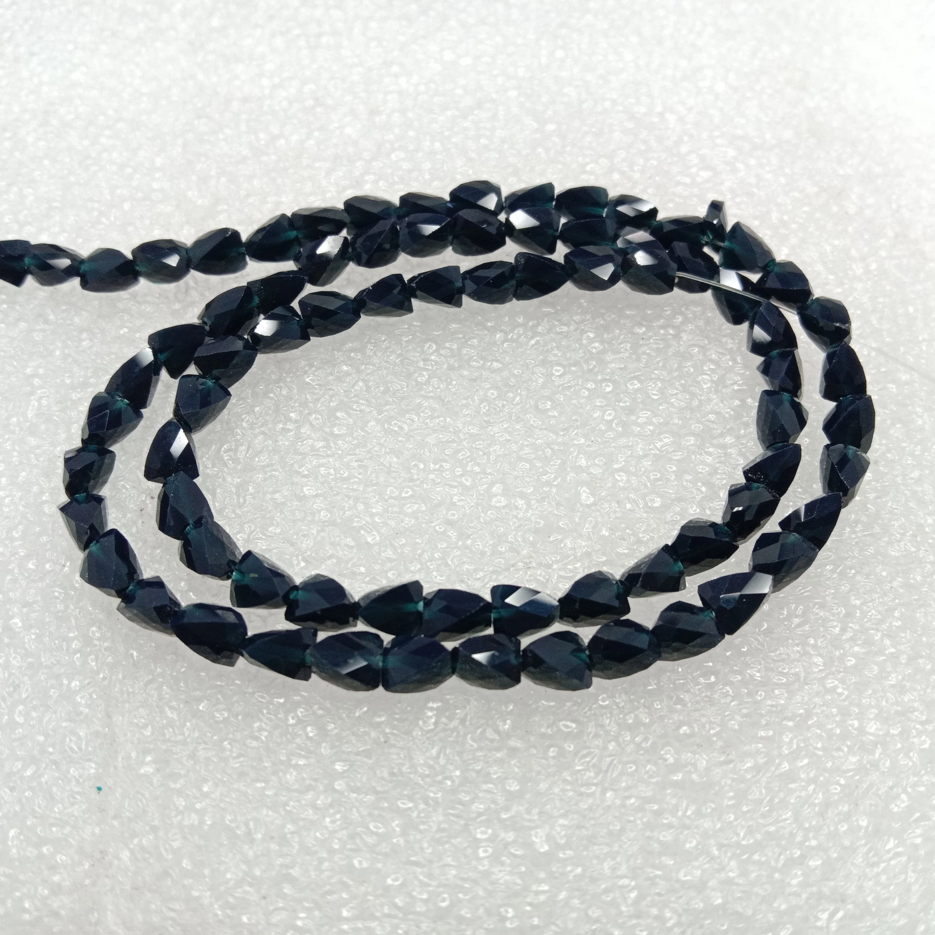 high quality dark blue xcut crystal beads 6mm 1 string
