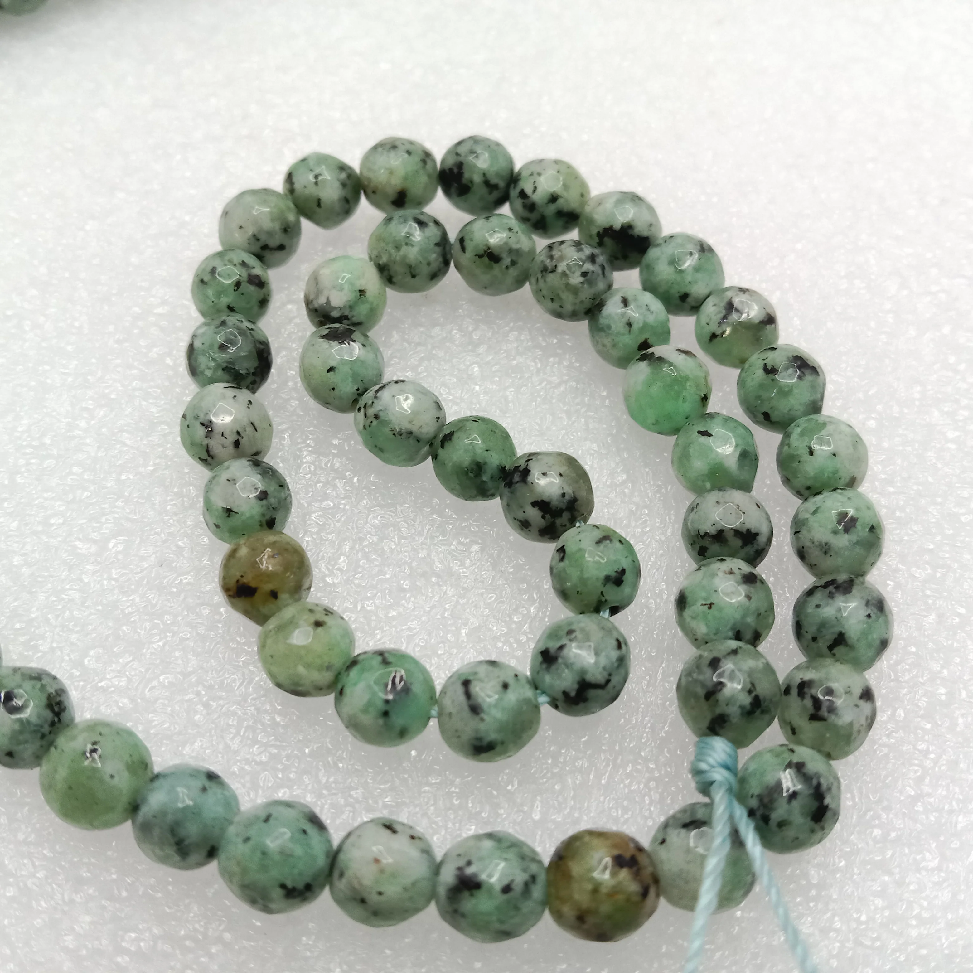 Shaded mint High Quality agate Round Beads 6mm 1 string(60pcs