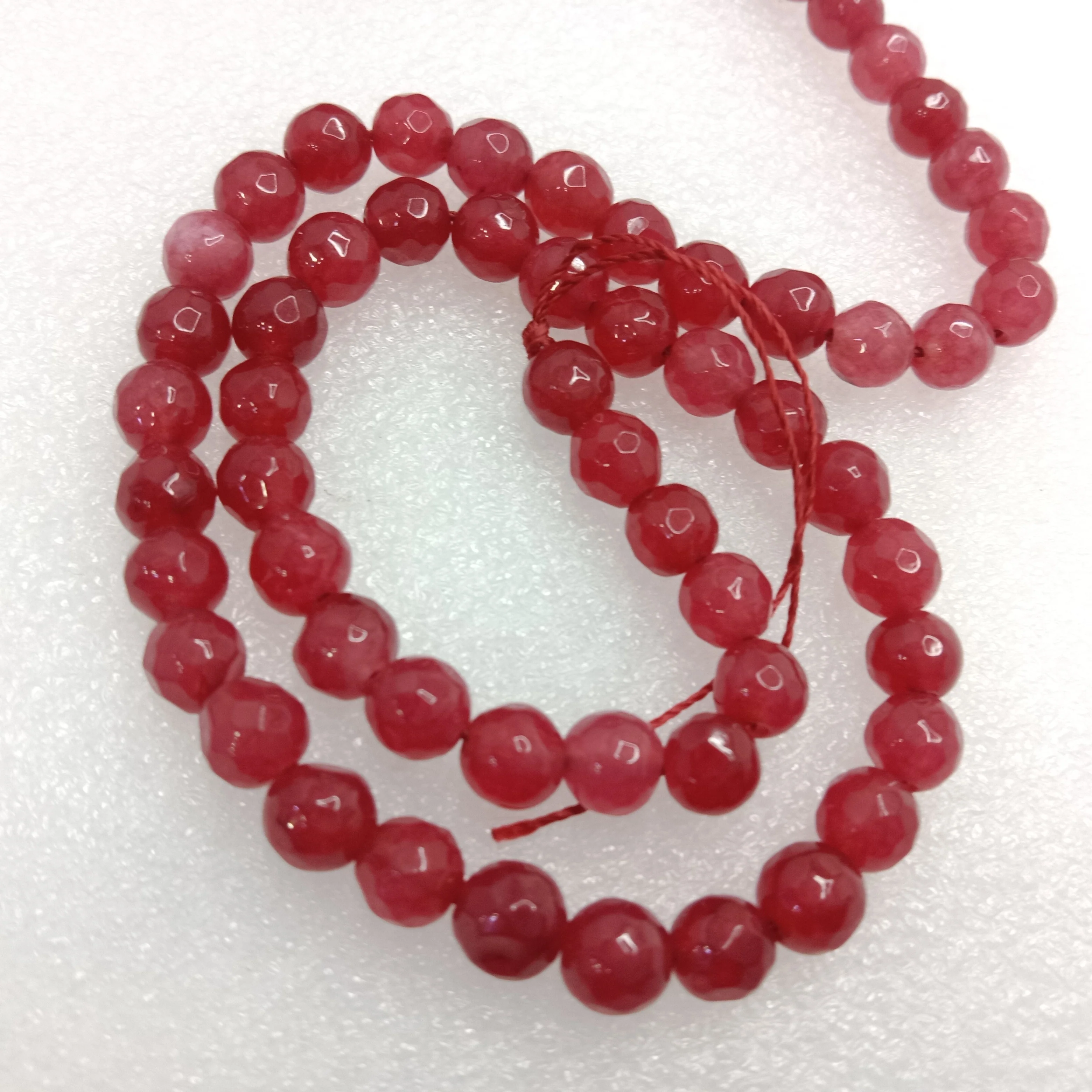 Carrot pink  High Quality agate Round Beads 6mm 1 string(60pcs)