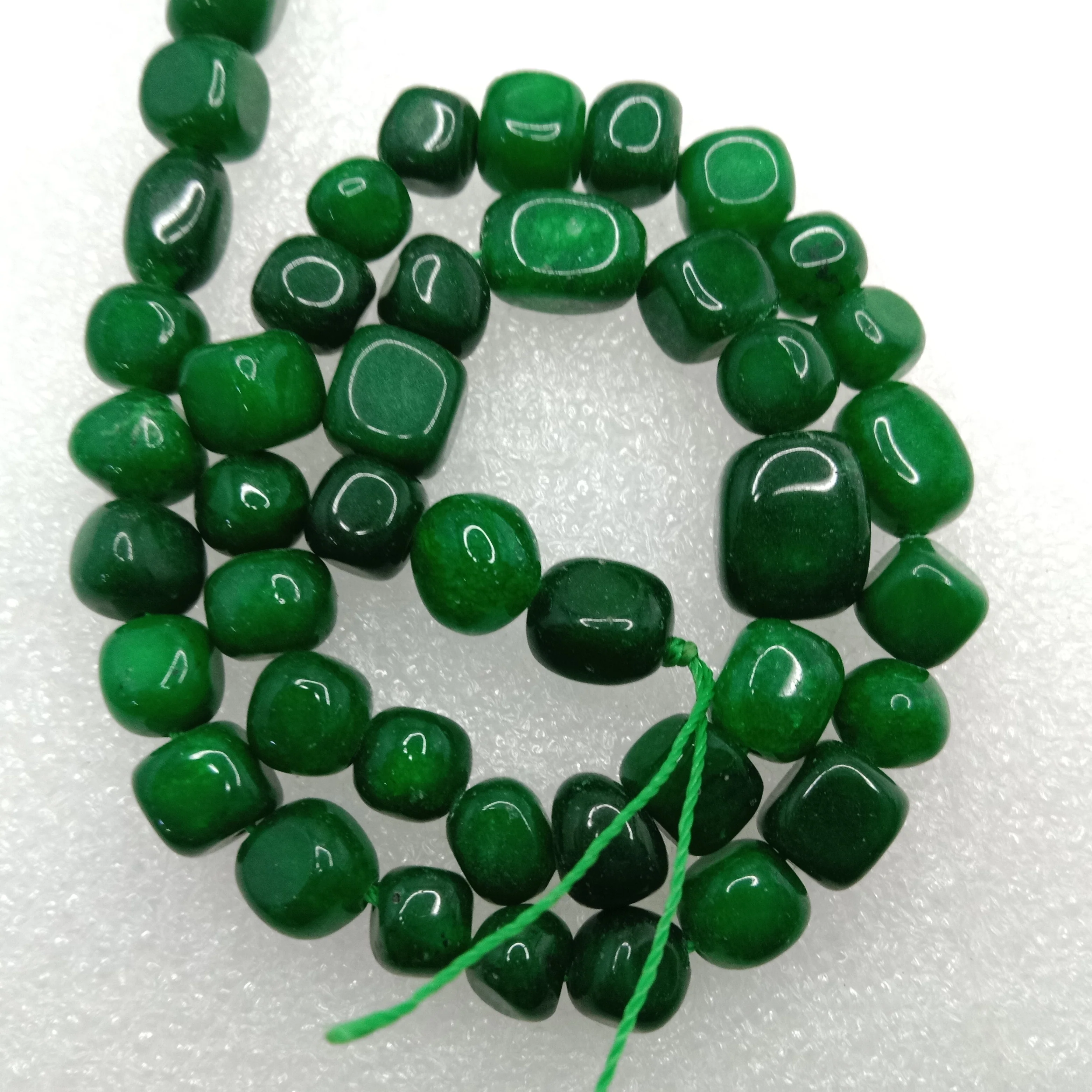 Emerald High quality tumble stone beads 1 string