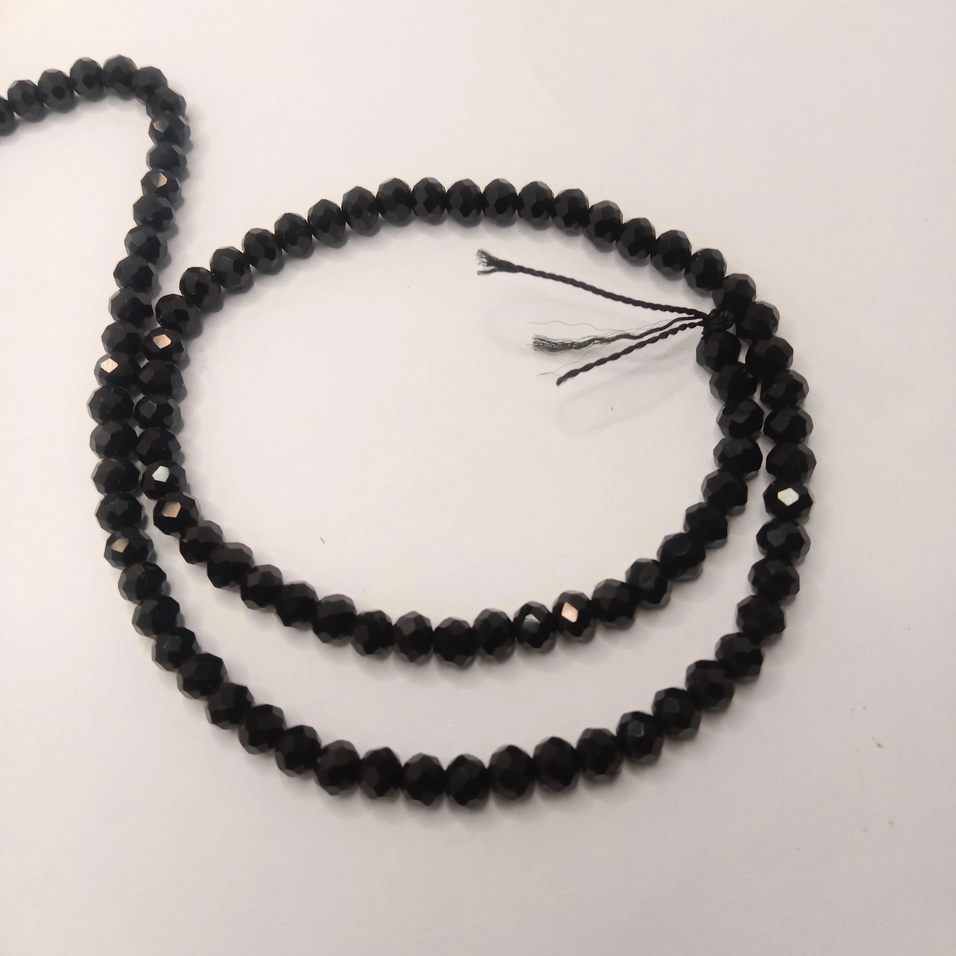 Light shaded Green High Quality agate Rondell Beads  4mm 1 string