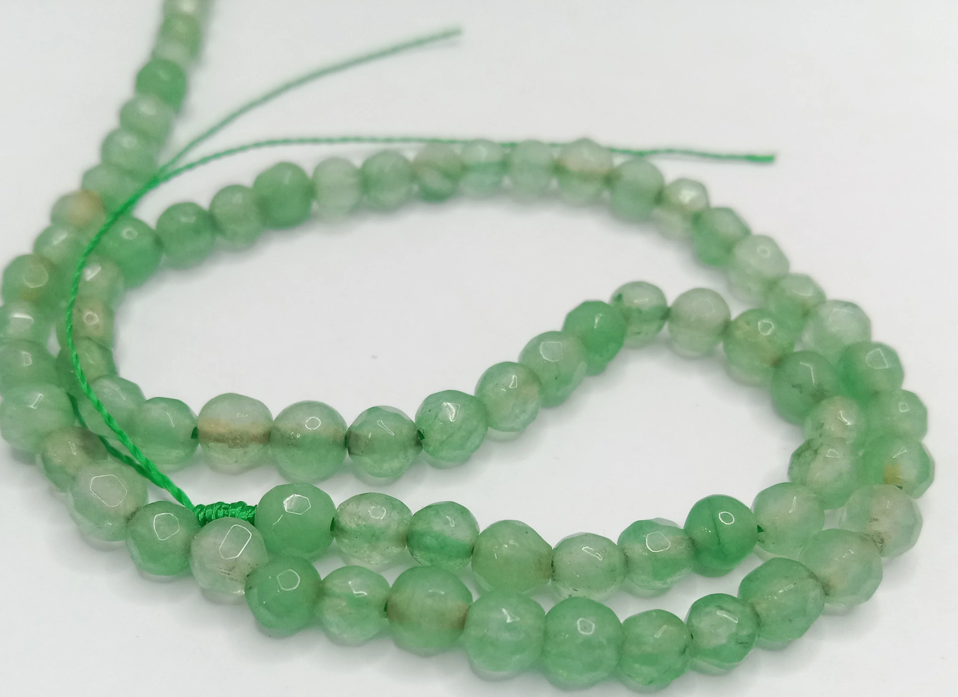 Light Green High Qualityagate Round Beads 4mm 1 string