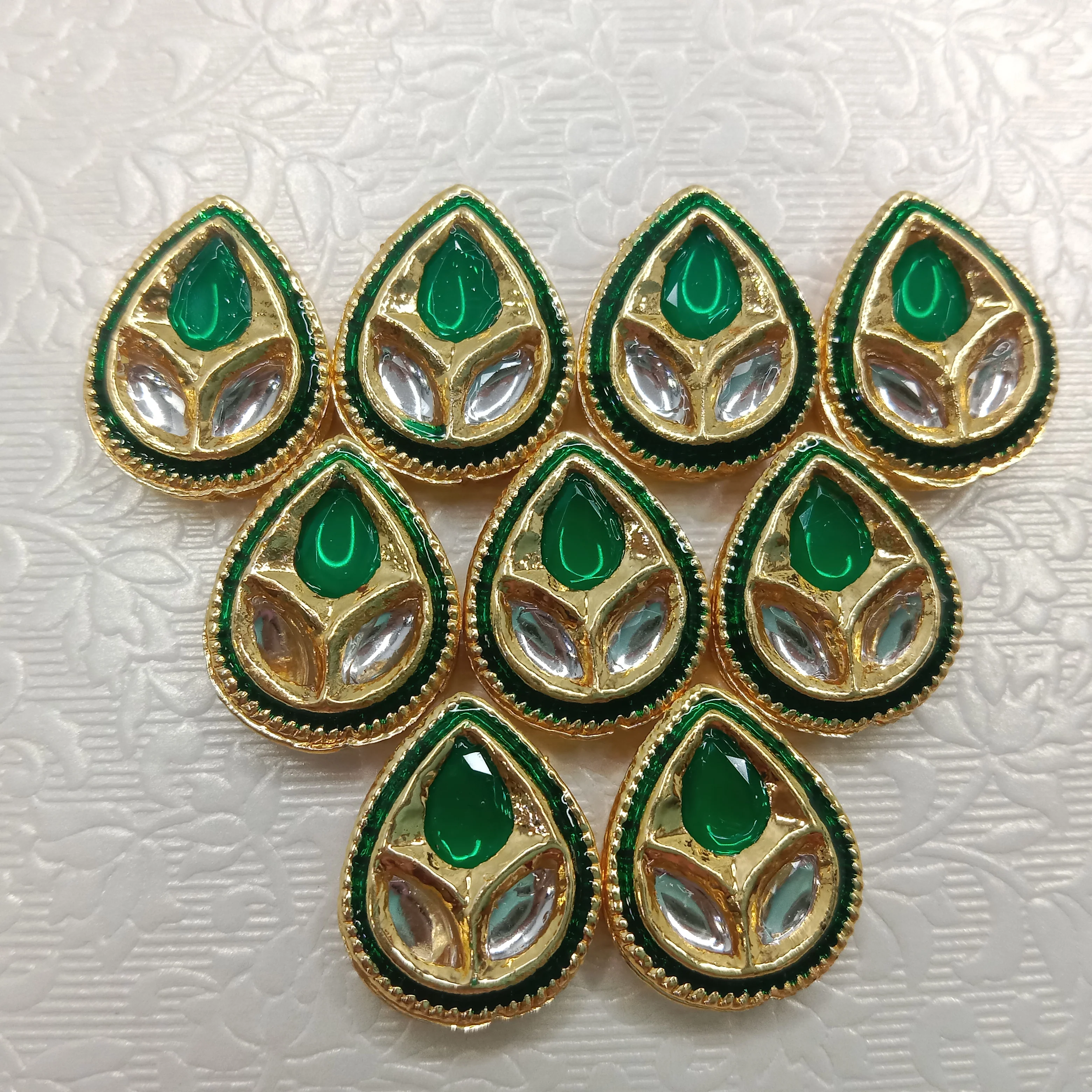 Meenakari kundan connectors  20pcs