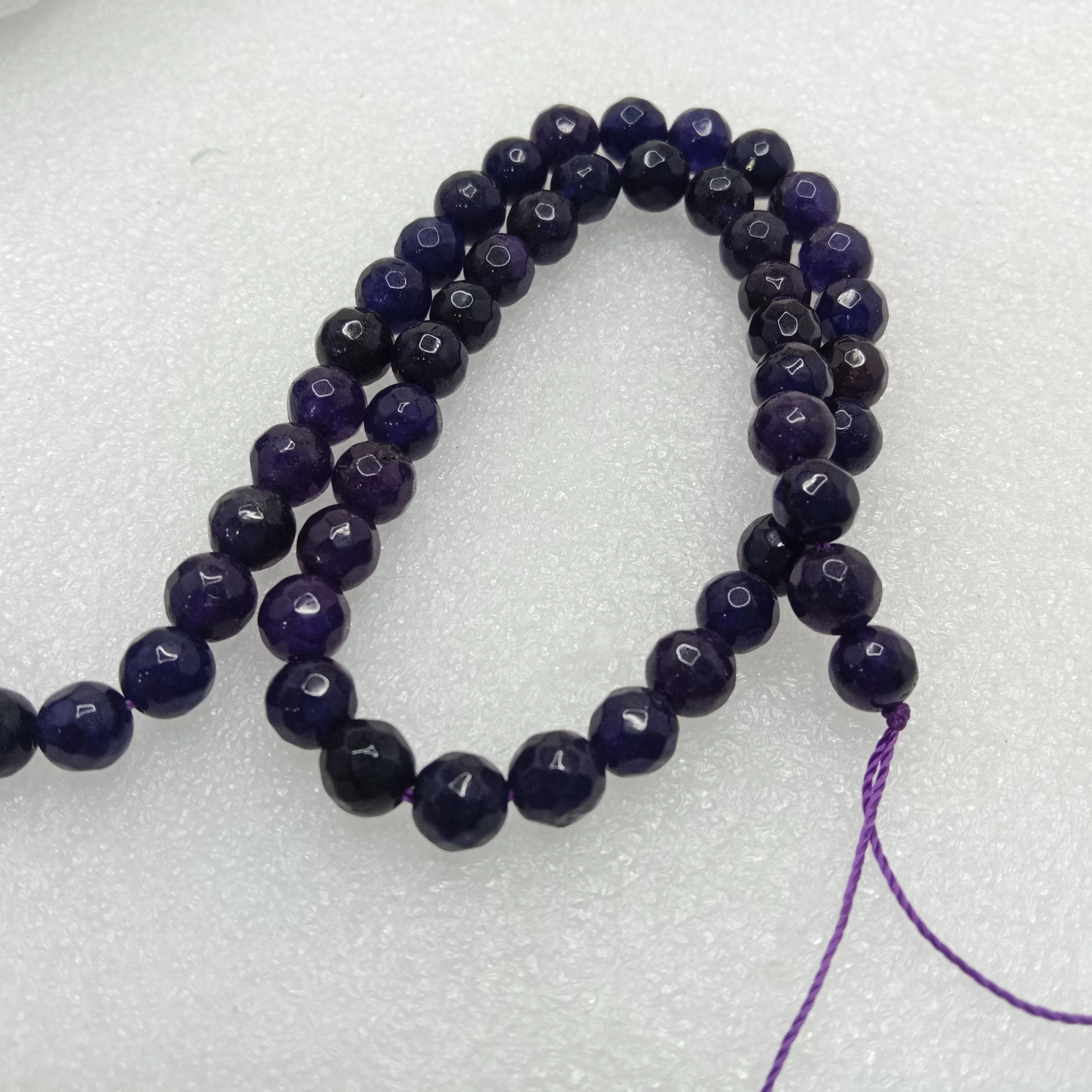 Dark sheded Purple High Quality agate Round Beads 6mm 1 string(60pcs)