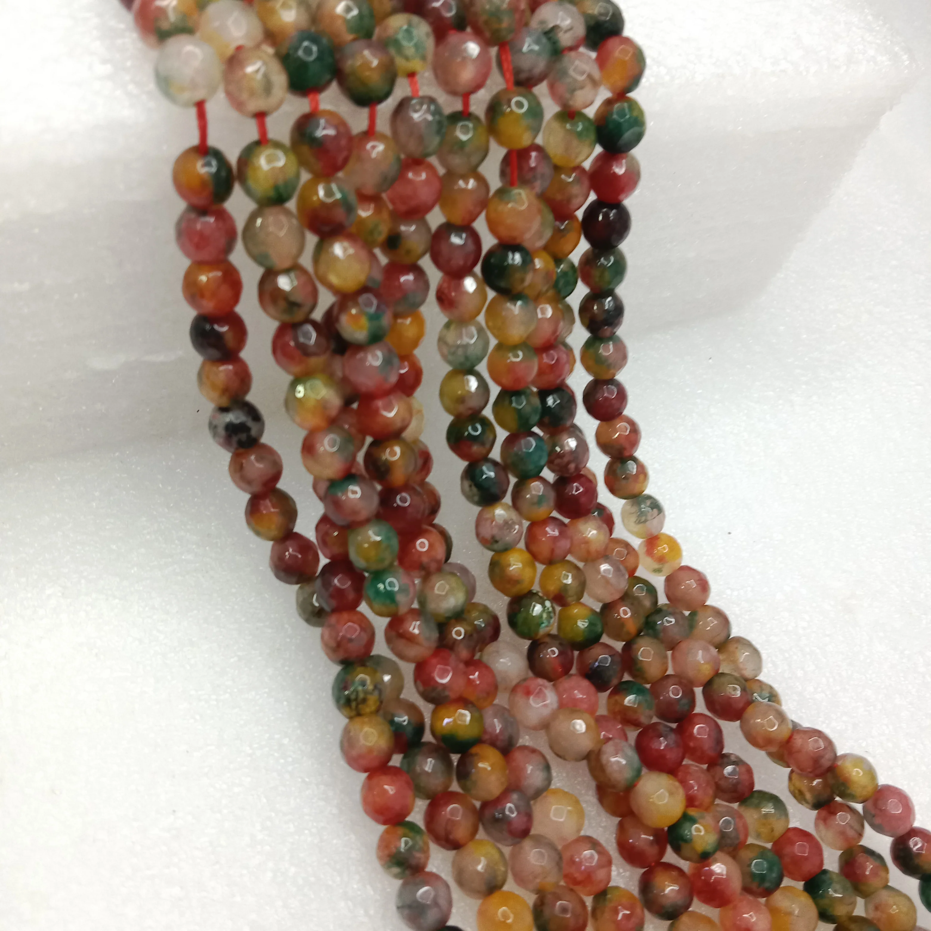 Multi colour High Quality agate Round Beads 6mm 1 string(60pcs)