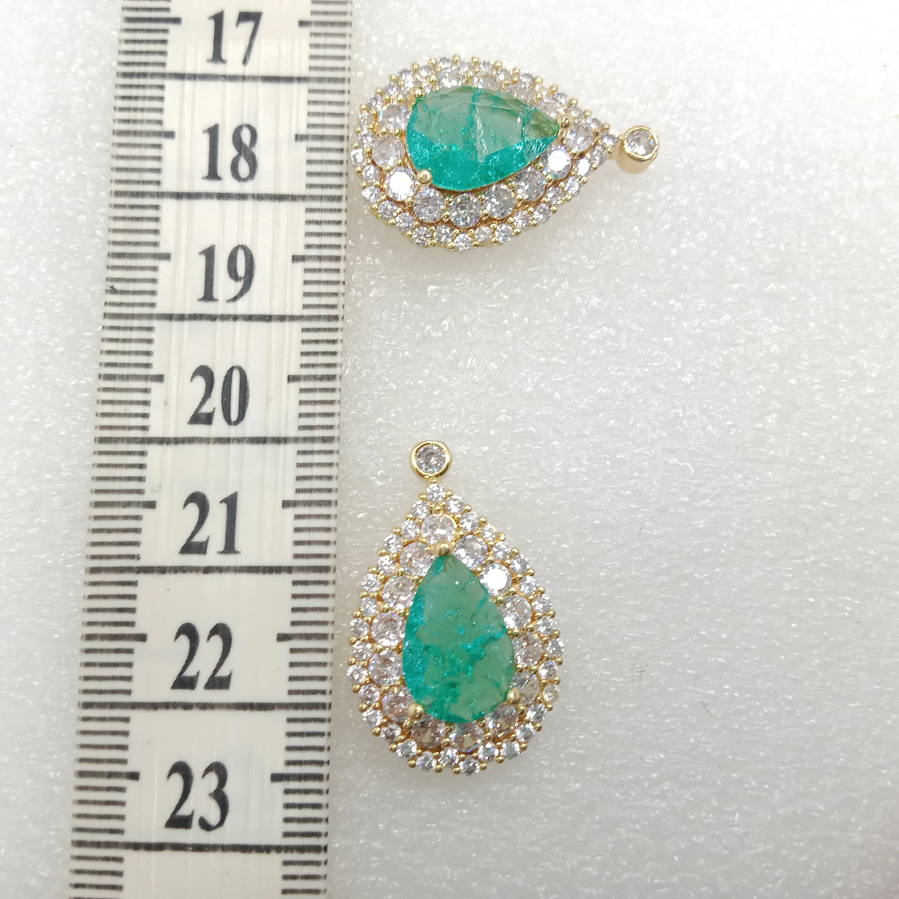 Sea green (6pcs) high quality AD connectors 26mm(2cm )