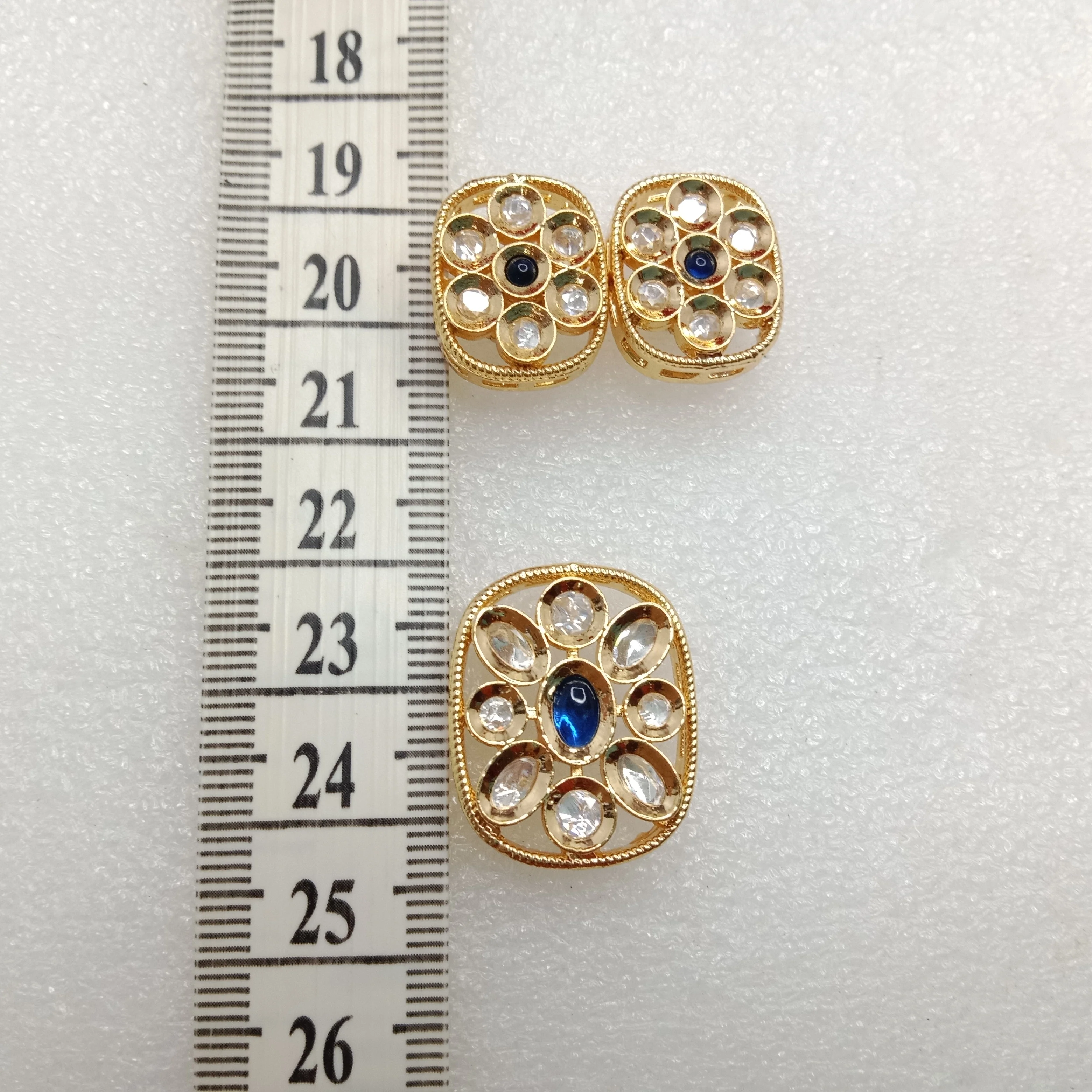 Dark blue(1set) high quality kundan pendant set  26mm(2cm)