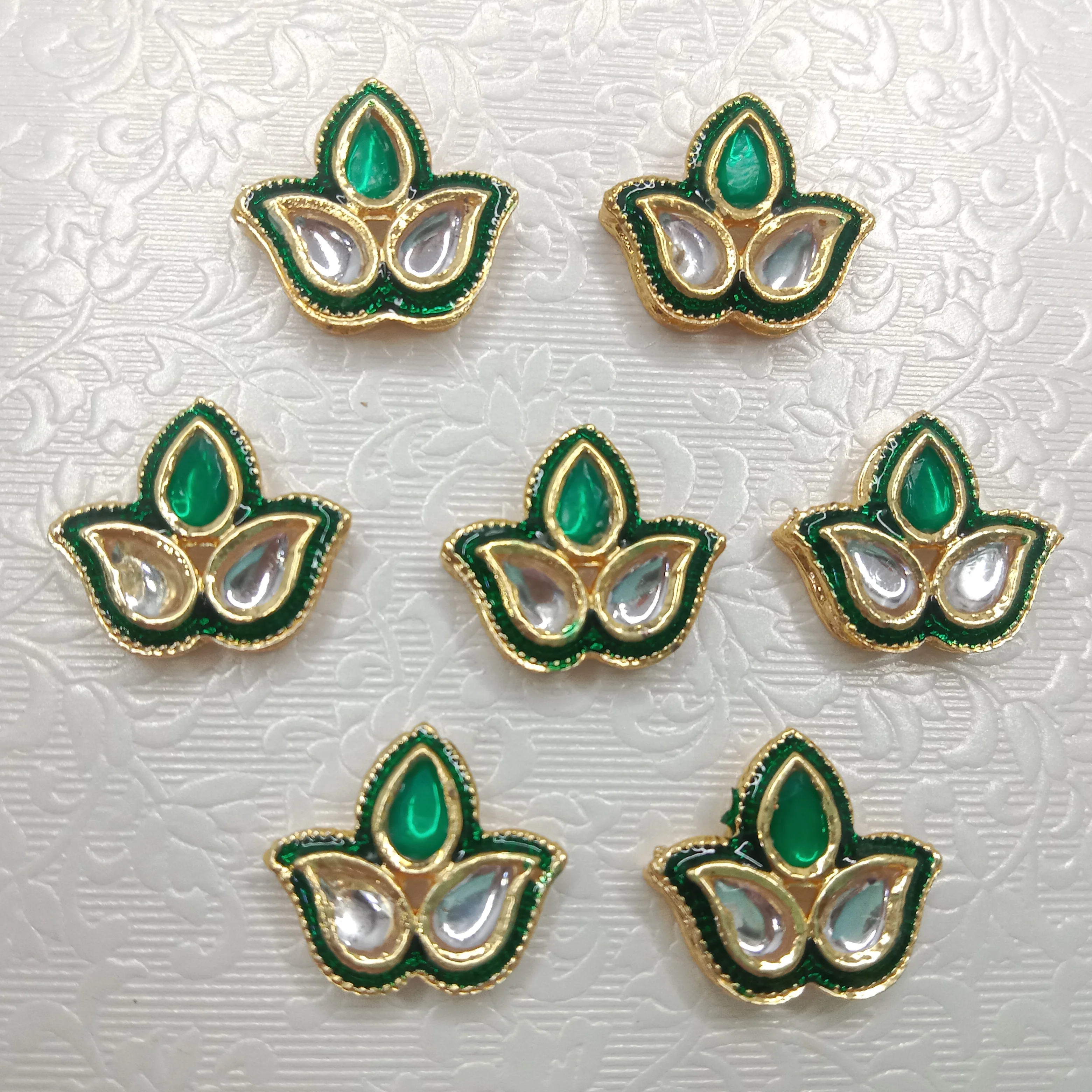 Meenakari kundan connectors 20pcs