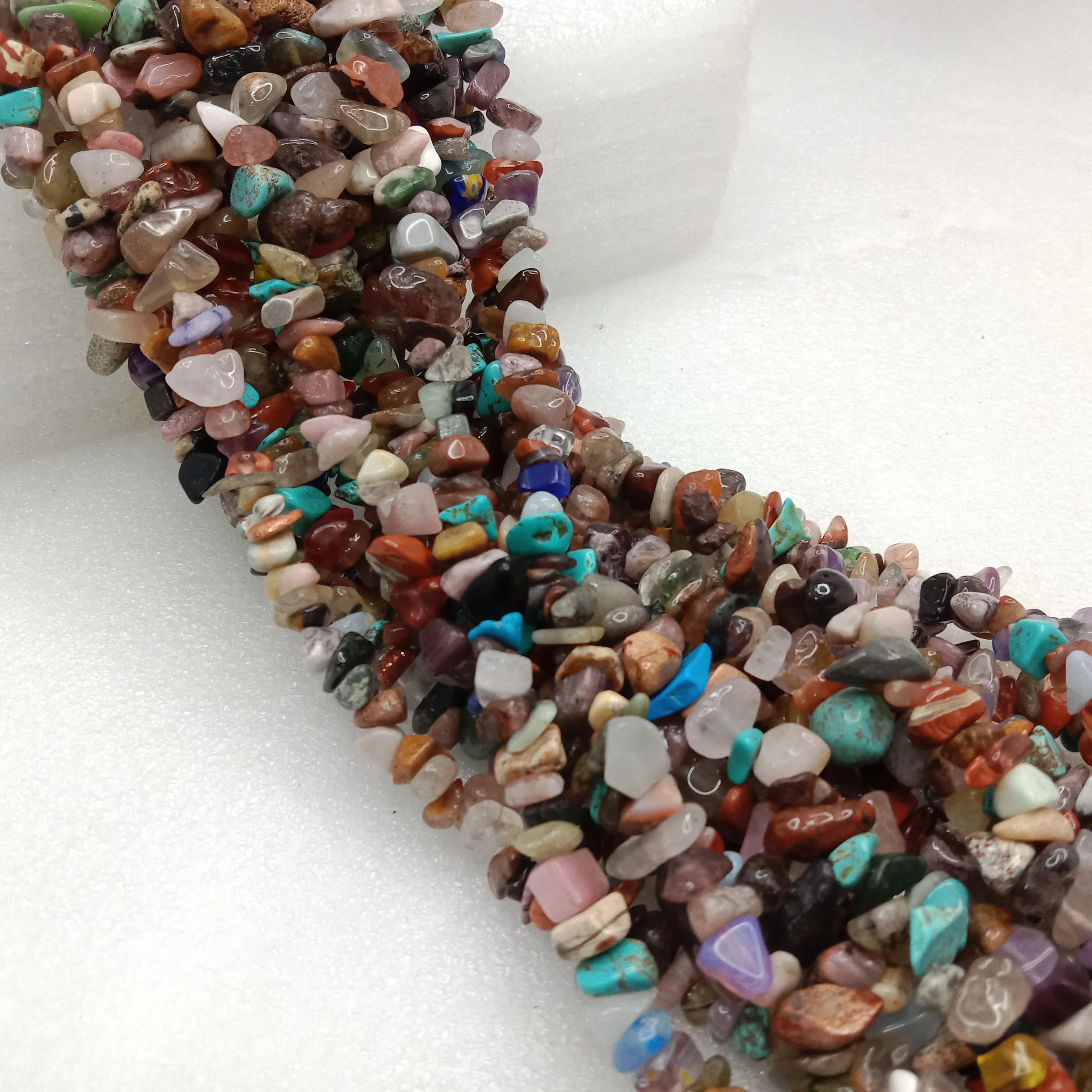 Mix chip beads Uncut stone beads 1 string
