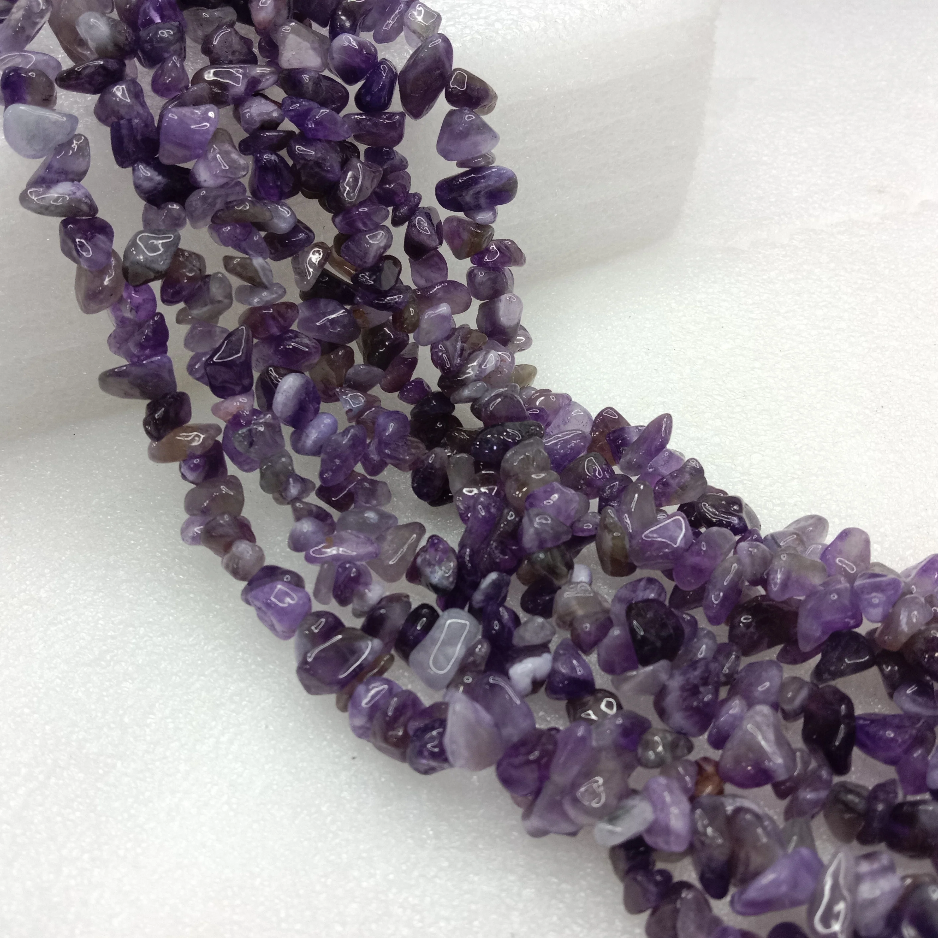 Dark Emeytist Uncut stone beads 1 string