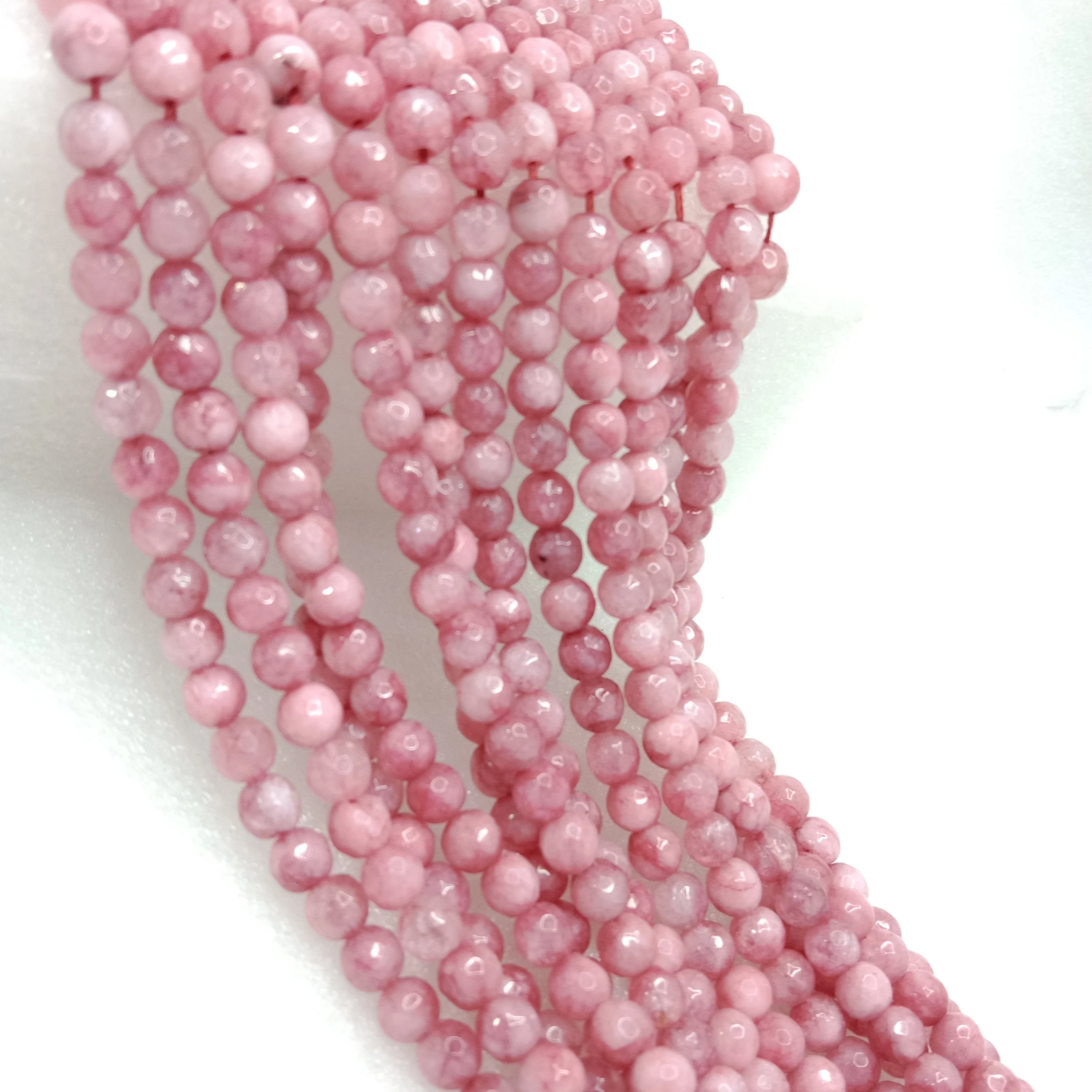 Light shaded pink High Quality agate Round Beads 6mm 1 string(60pcs