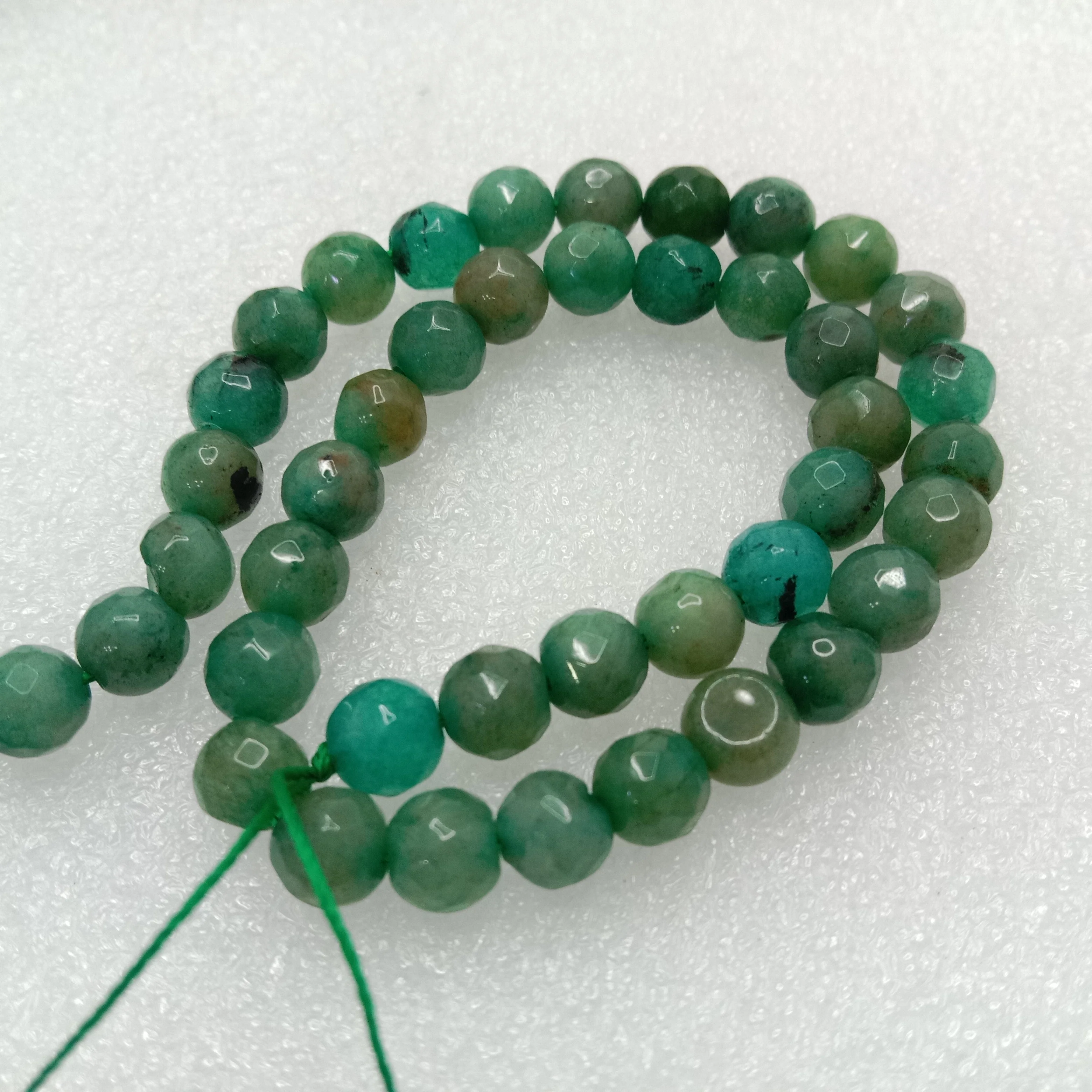 Mint mix green High Quality agate Round Beads 6mm 1 string(60pcs