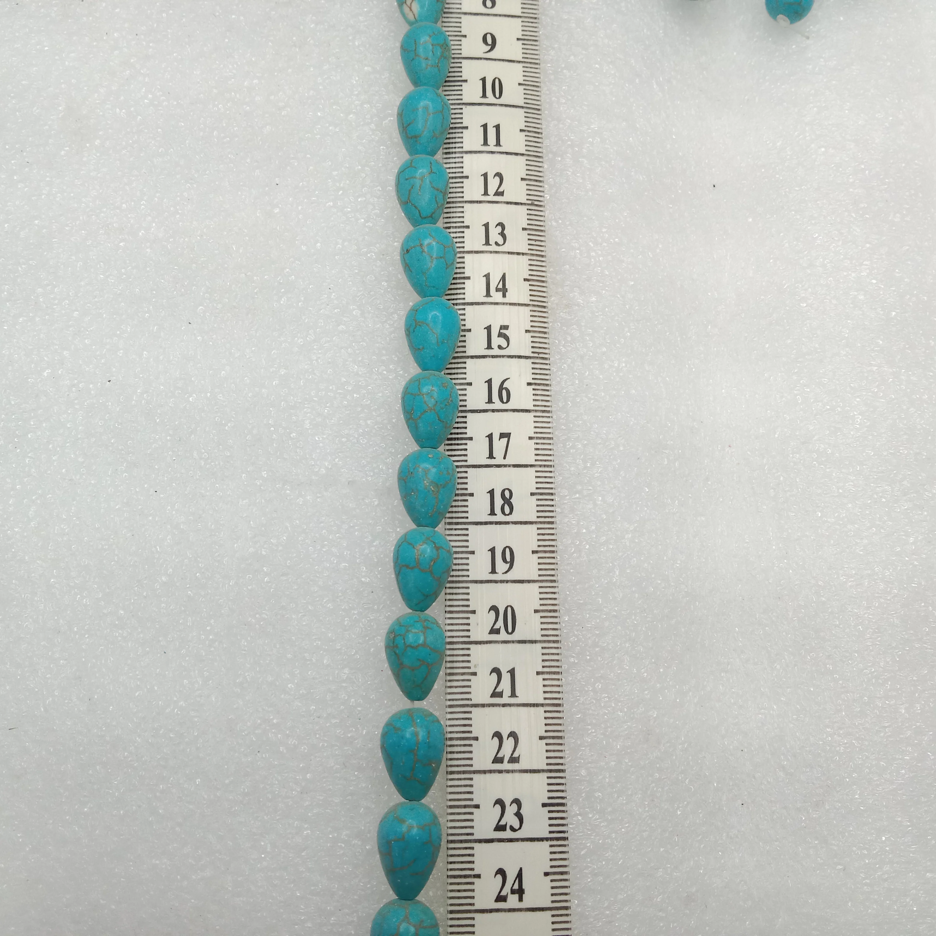 Small pears shape turquoise beads 1 string