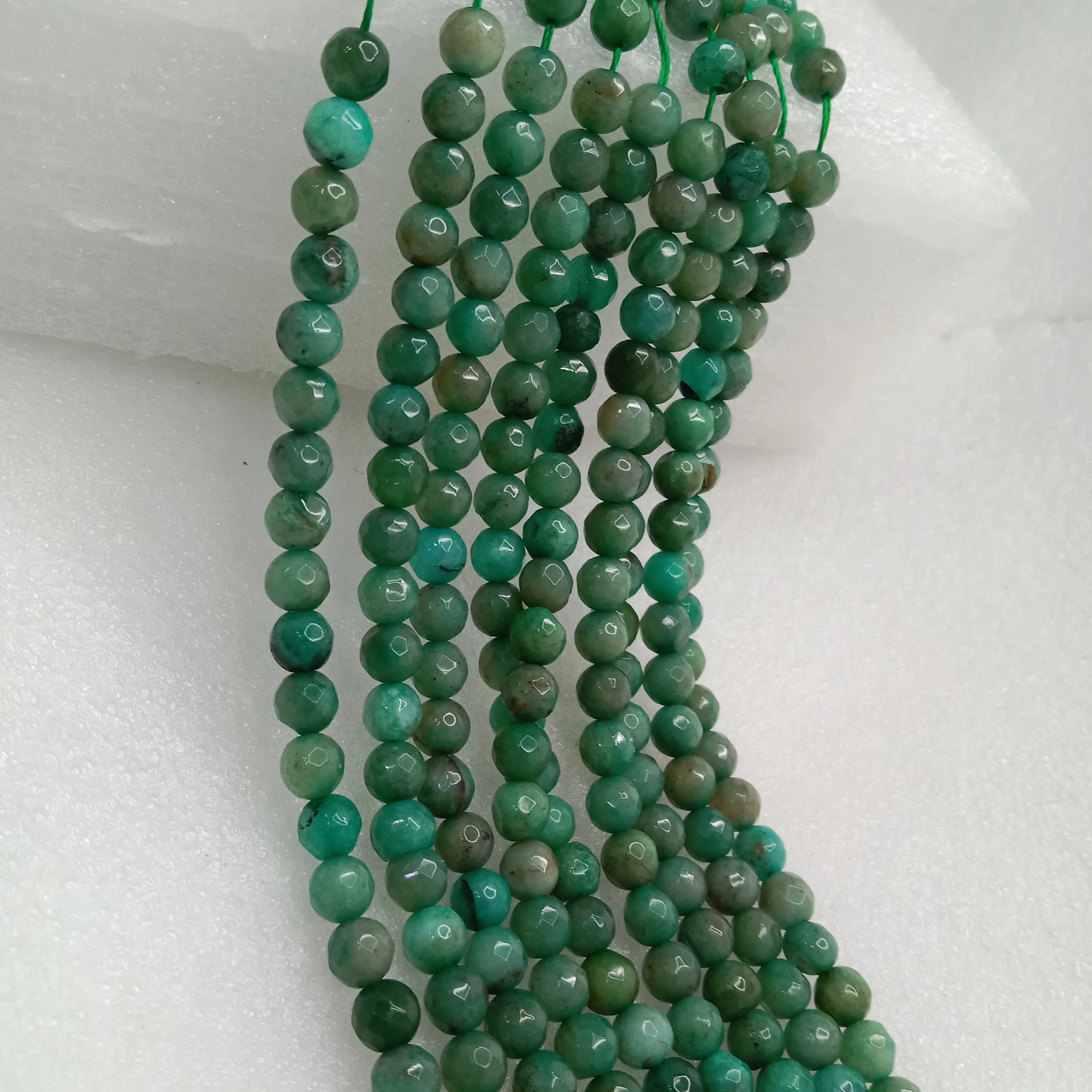 Mint mix green High Quality agate Round Beads 6mm 1 string(60pcs