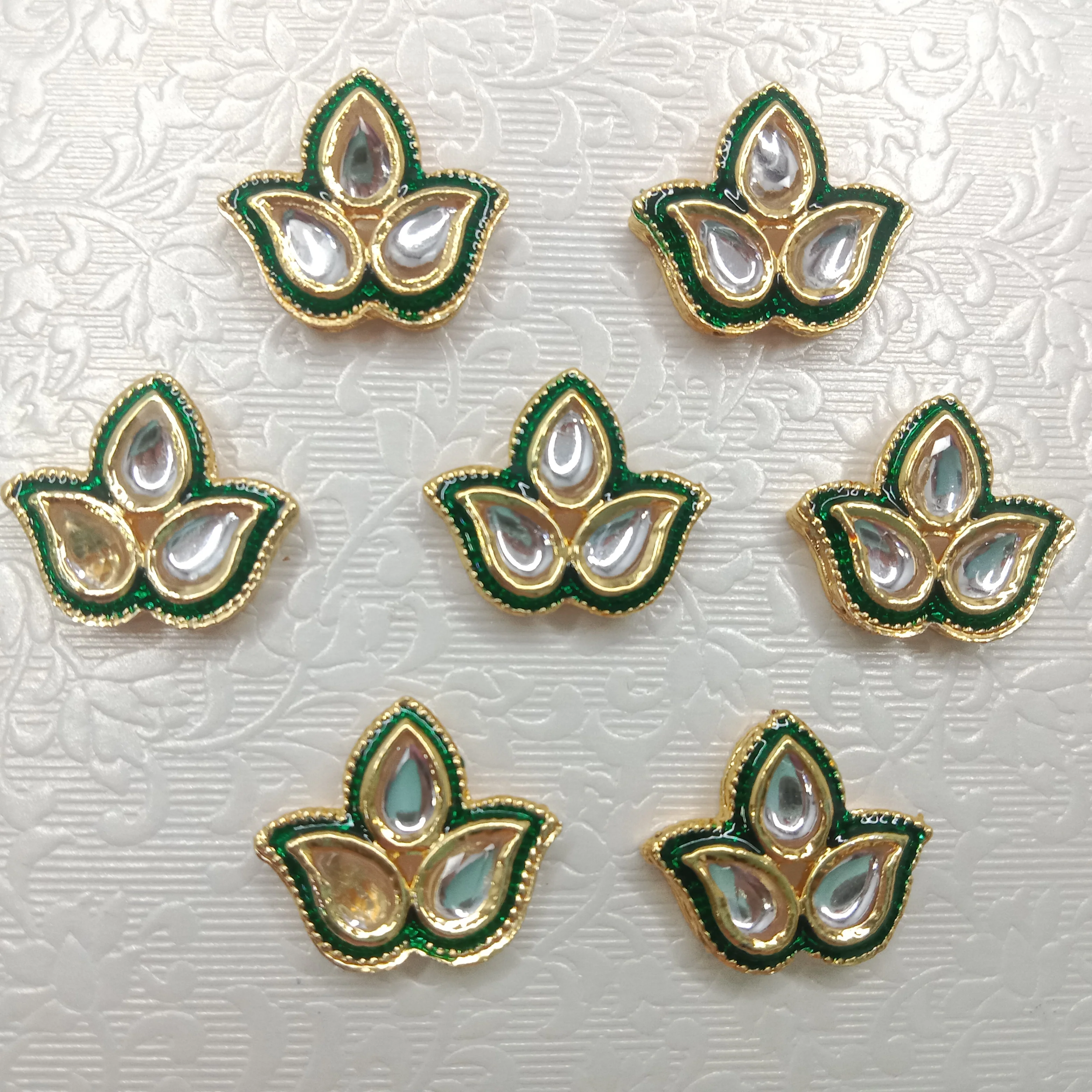Meenakari kundan connectors 20pcs