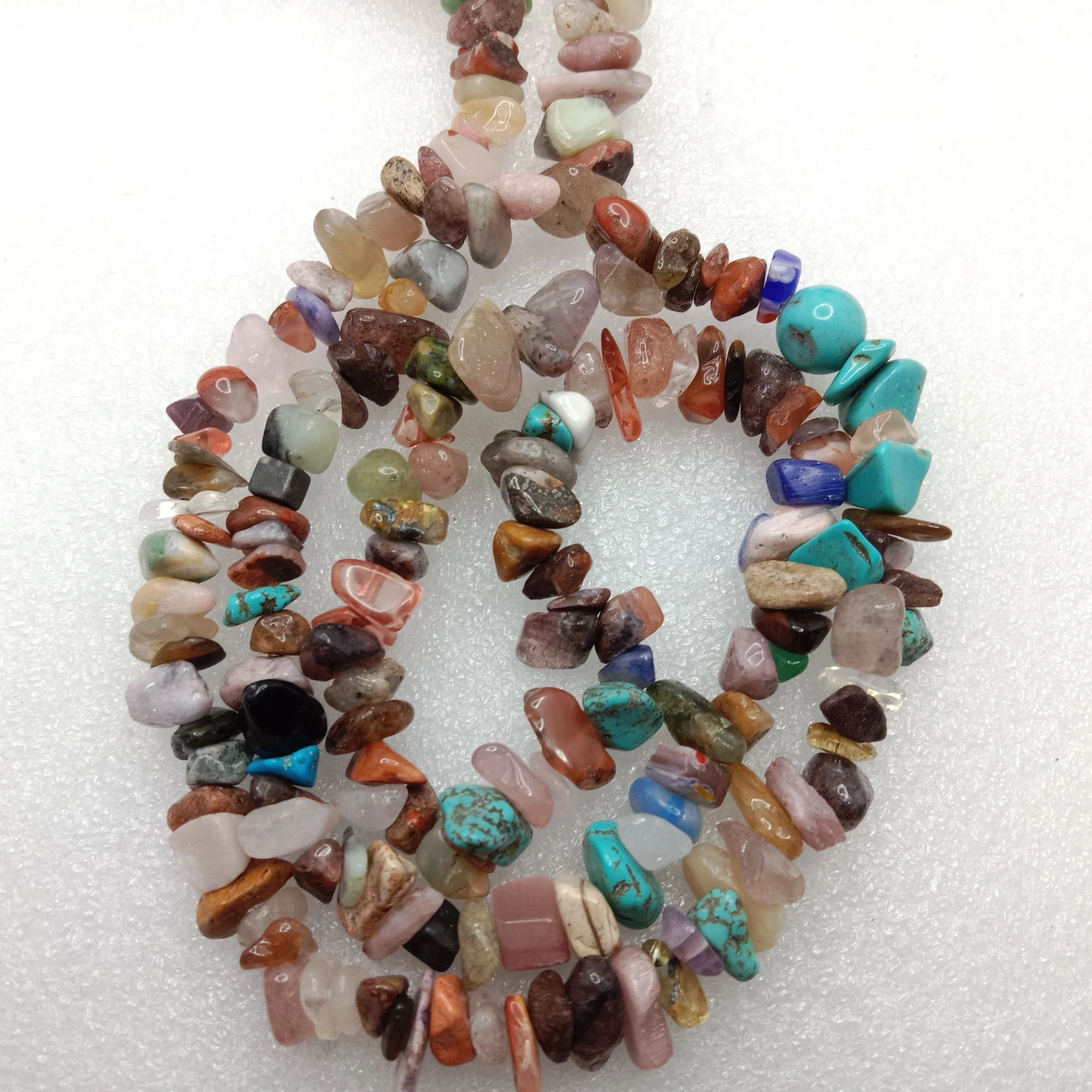 Mix chip beads Uncut stone beads 1 string