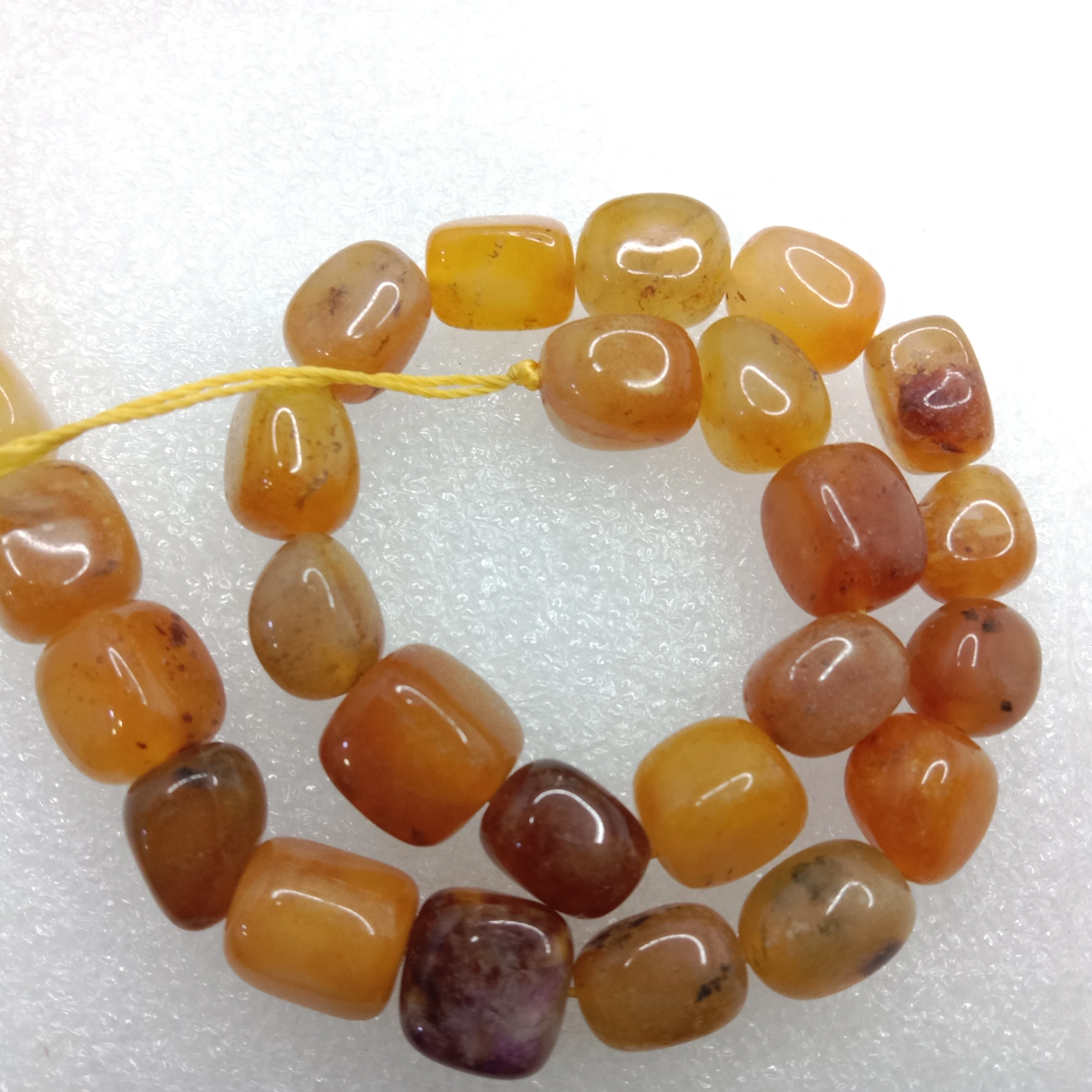 Carnelian High quality tumble stone beads 1 string