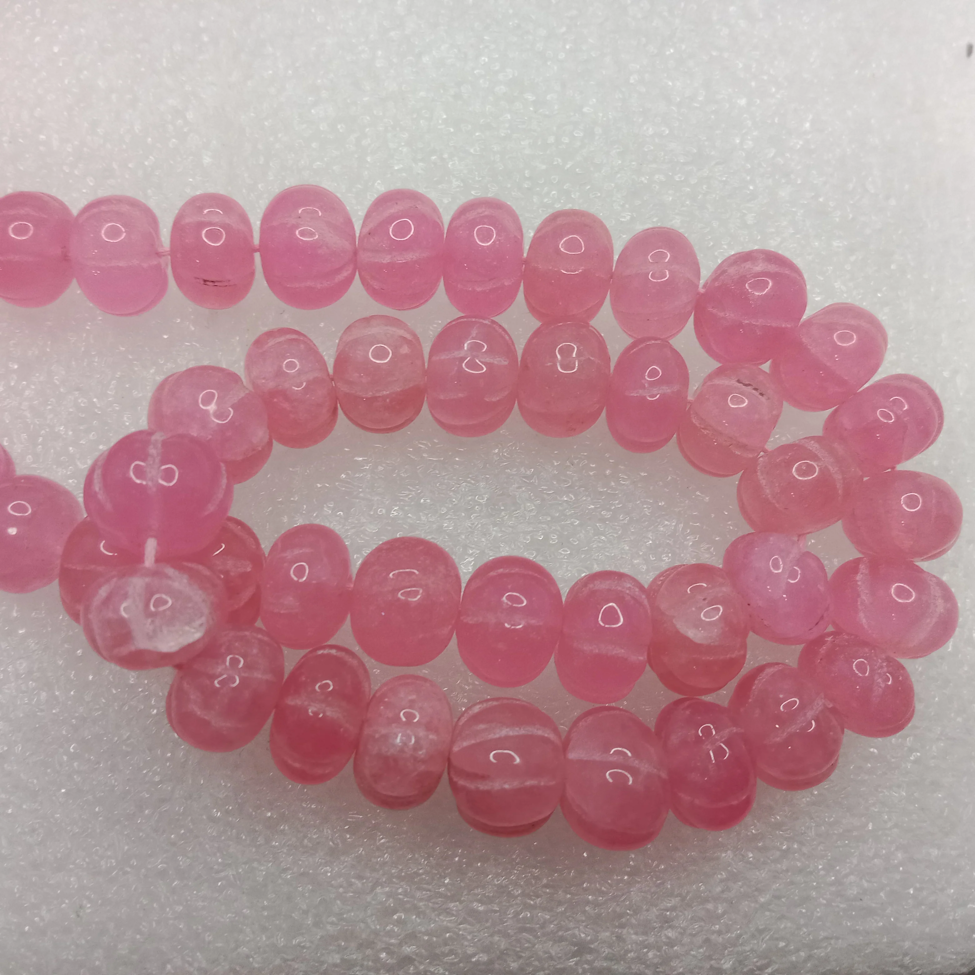 Sea pink high quality pumpkin beads 10mm 1 string