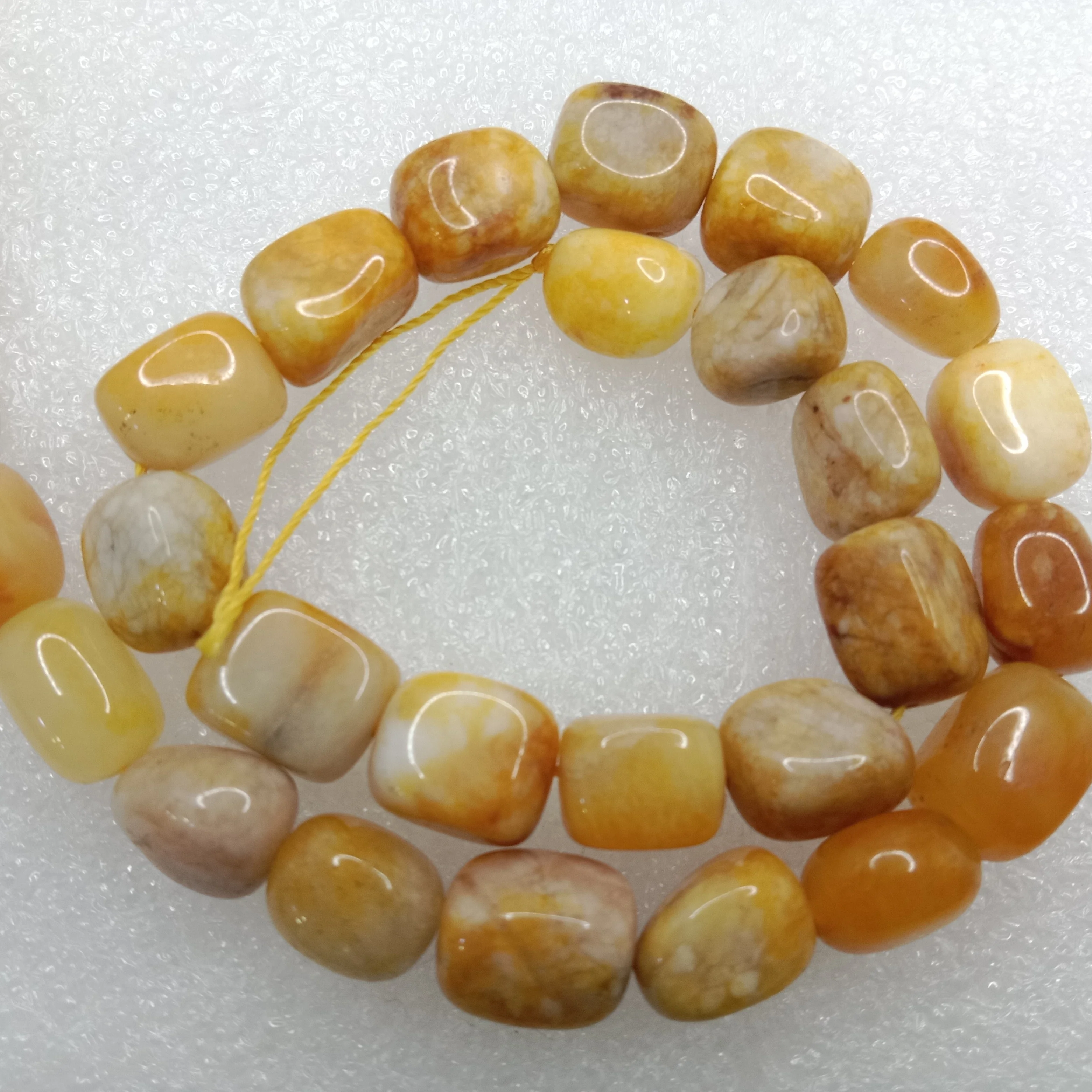 Yellow aventurine  High quality tumble stone beads 1 string