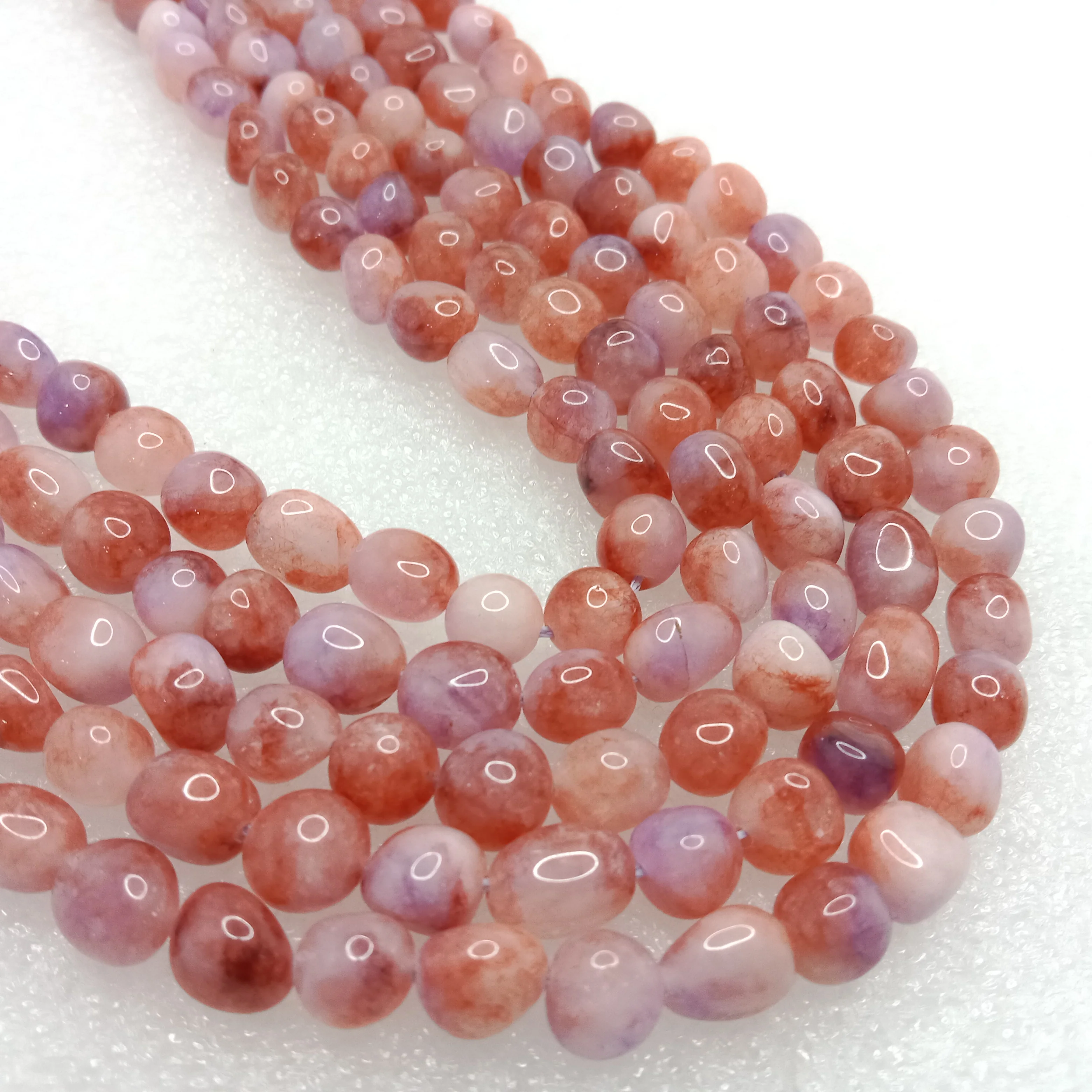 Cheery blossom High quality tumble stone beads 1 string (8x11mm)