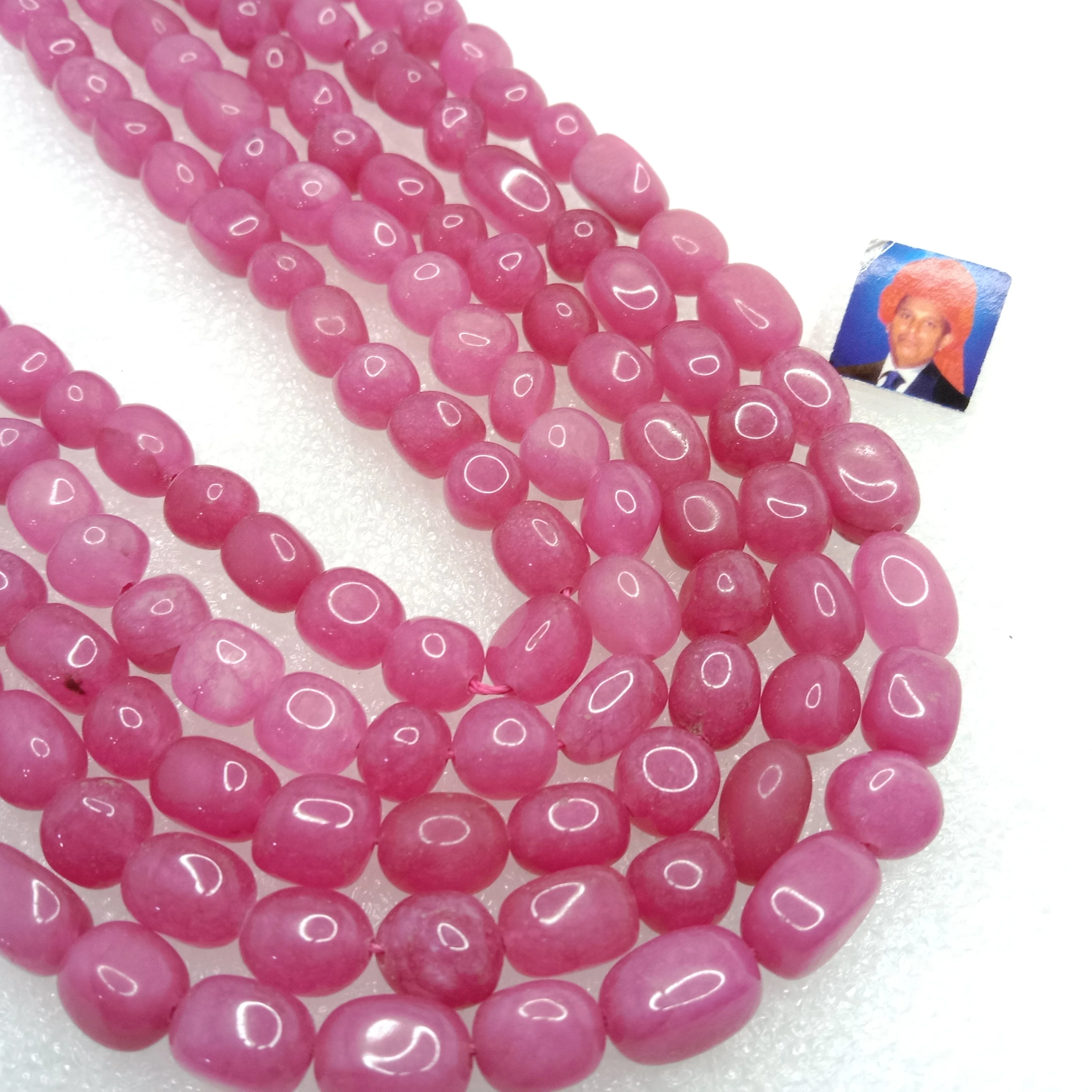 Manik High quality tumble stone beads 1 string 8x11mm
