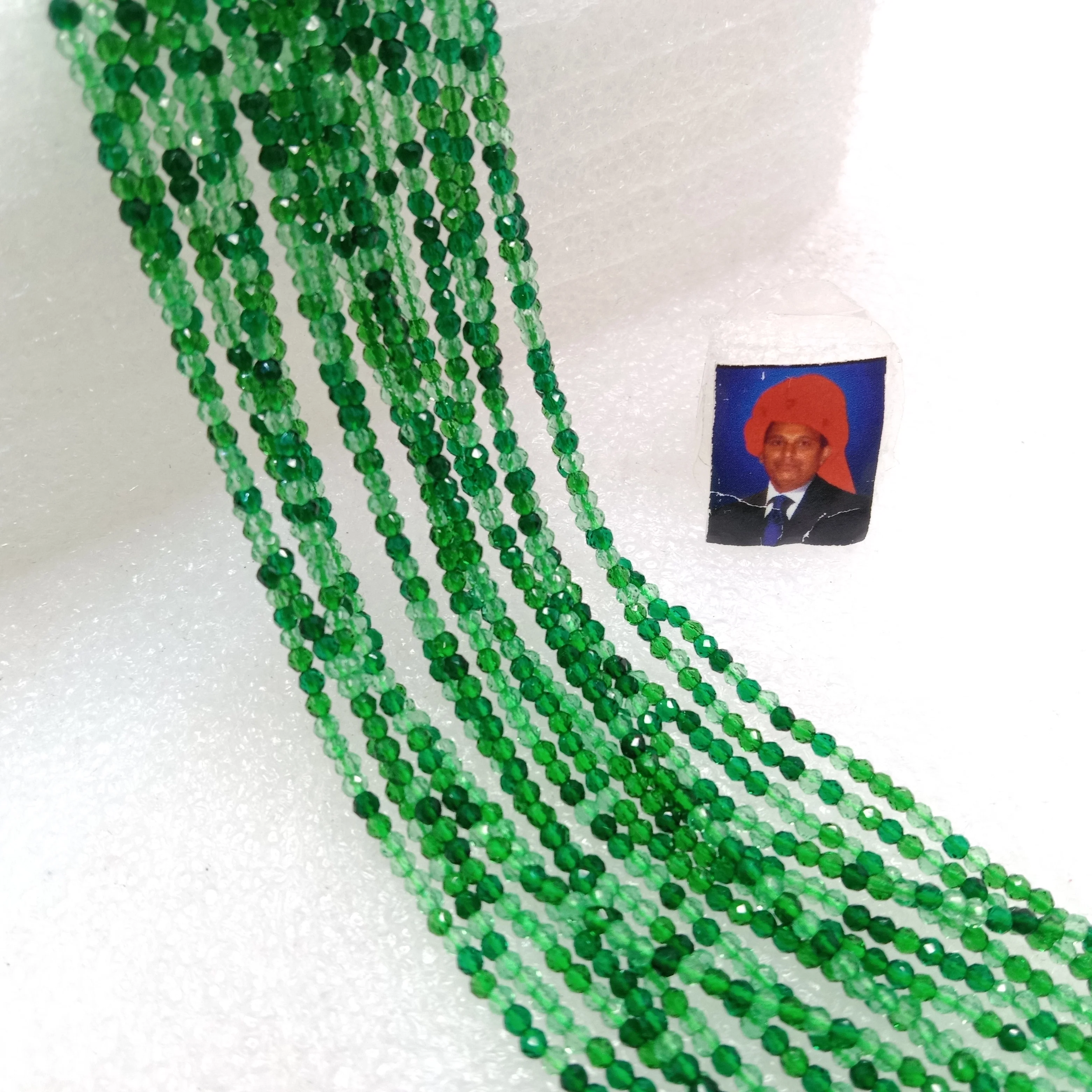 high quality green shade hydro beads 2mm 1 string