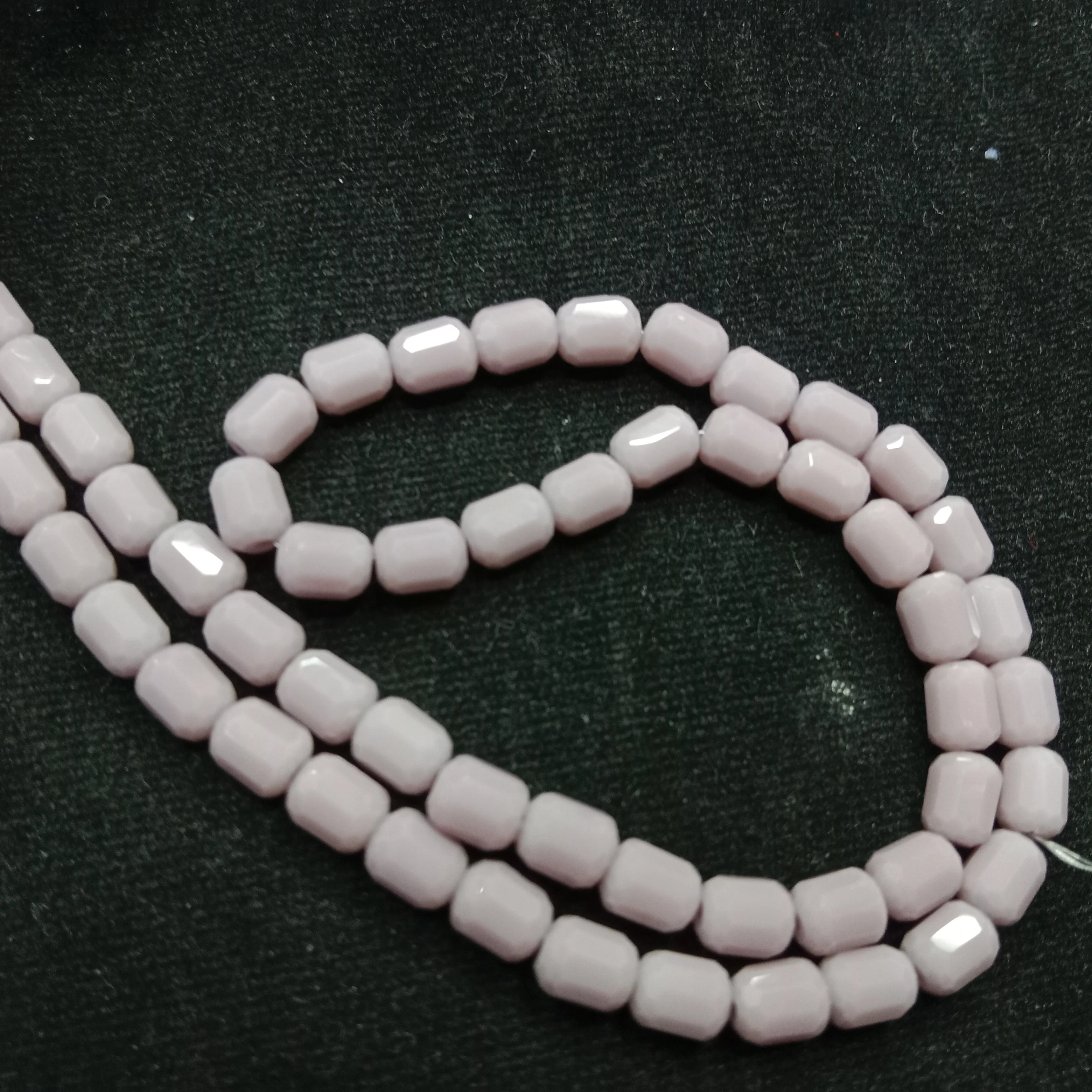 high quality light purple cylinder shape crystal beads 5x5mm 1 string